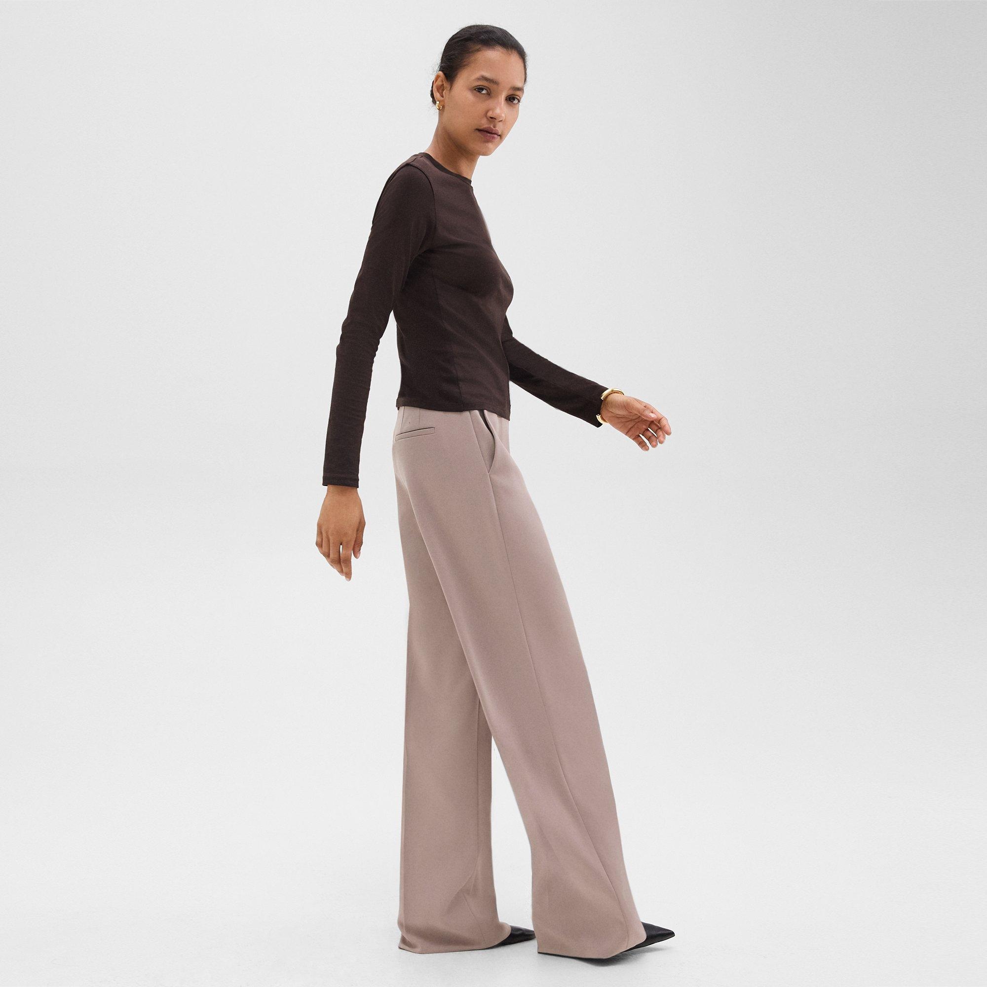 Relaxed Straight Pant in Admiral Crepe - 3