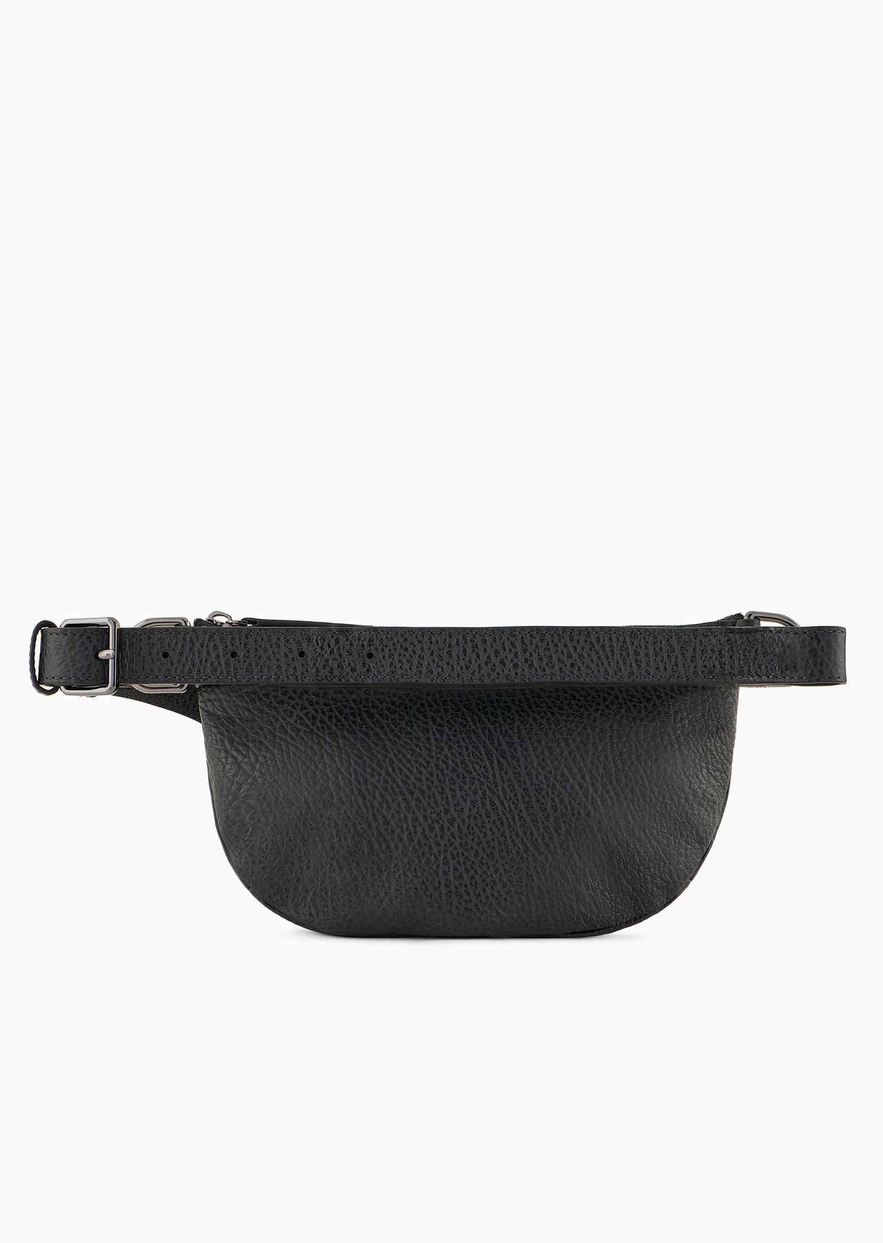 Pebbled-leather belt bag with smooth leather details - 3