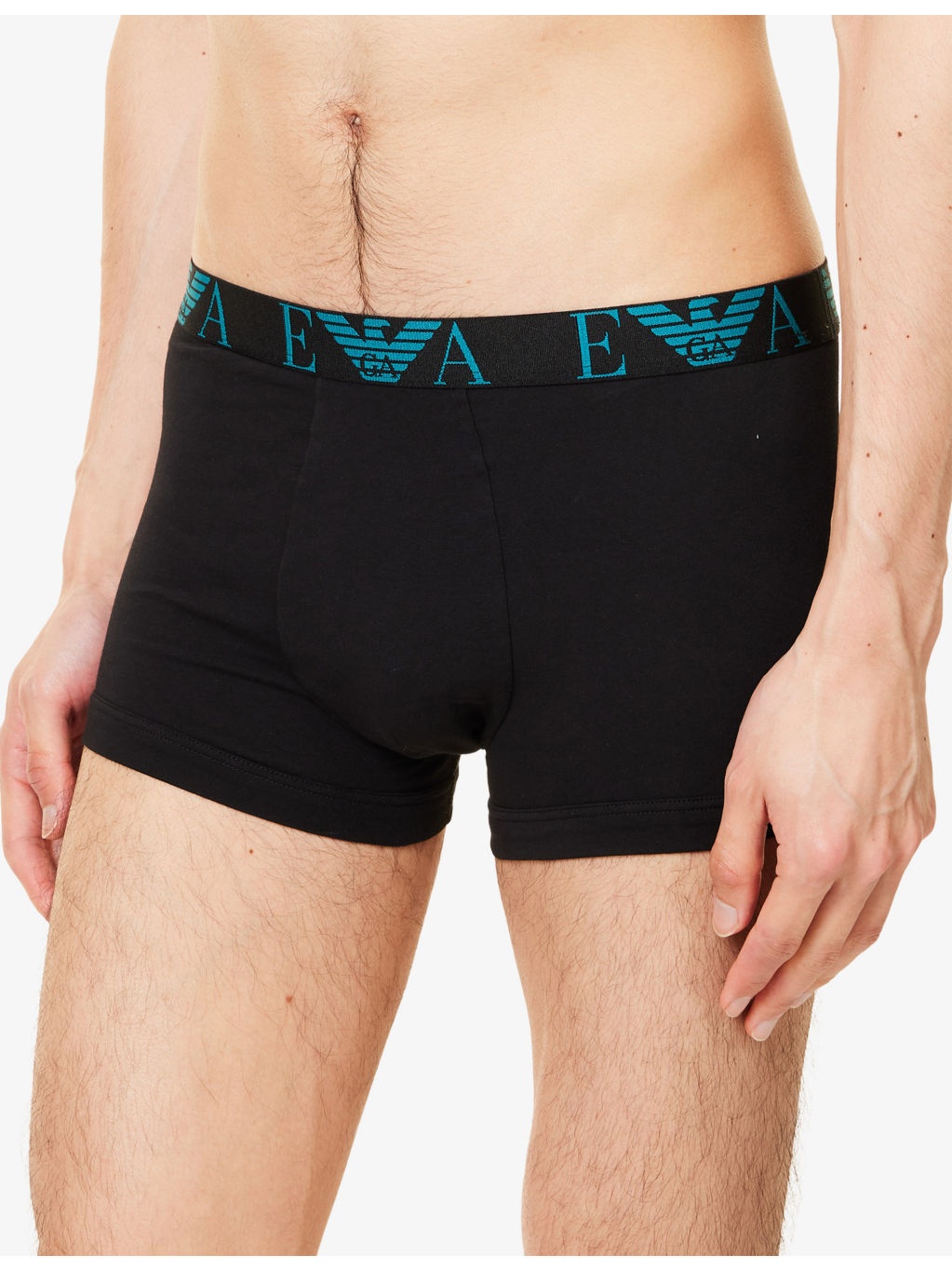Branded Mid-Rise Pack Of Three Stretch-Cotton Trunks - 4
