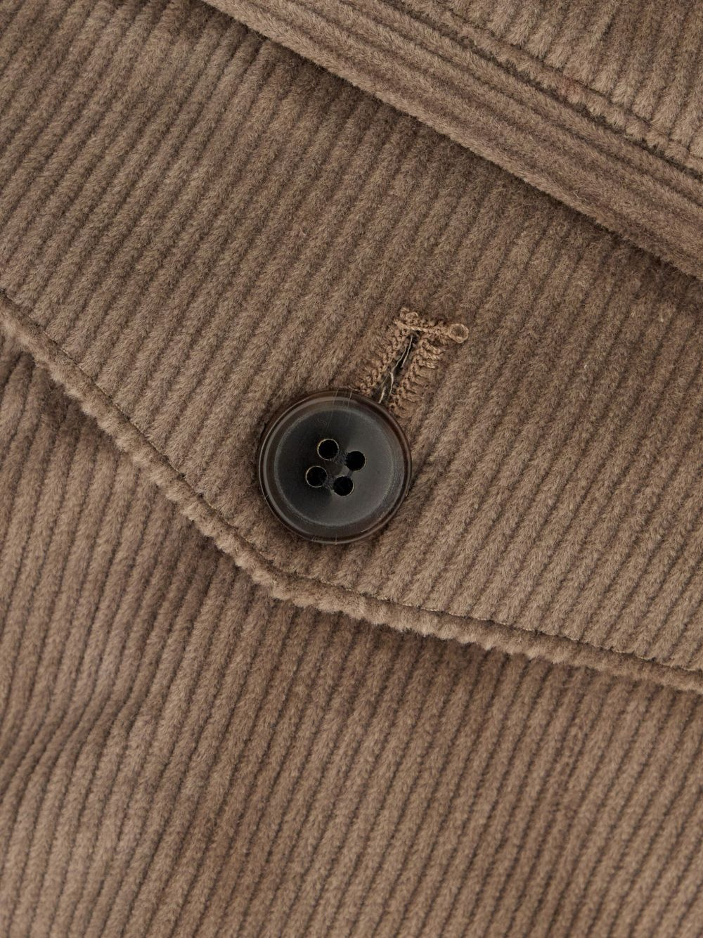 pleated-front corduroy trousers - 3