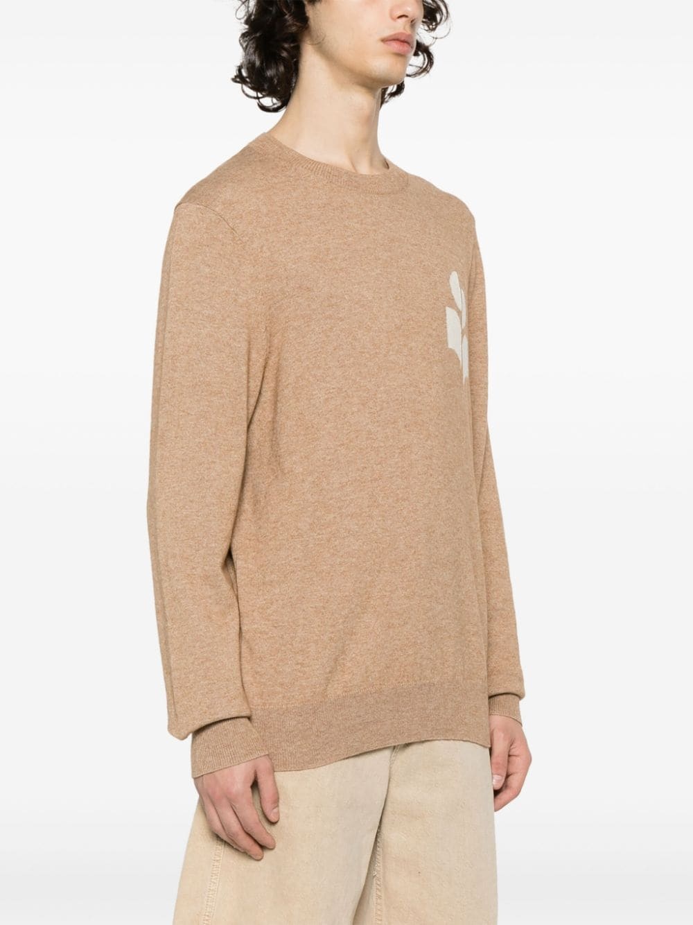 Evans logo-intarsia sweatshirt - 3