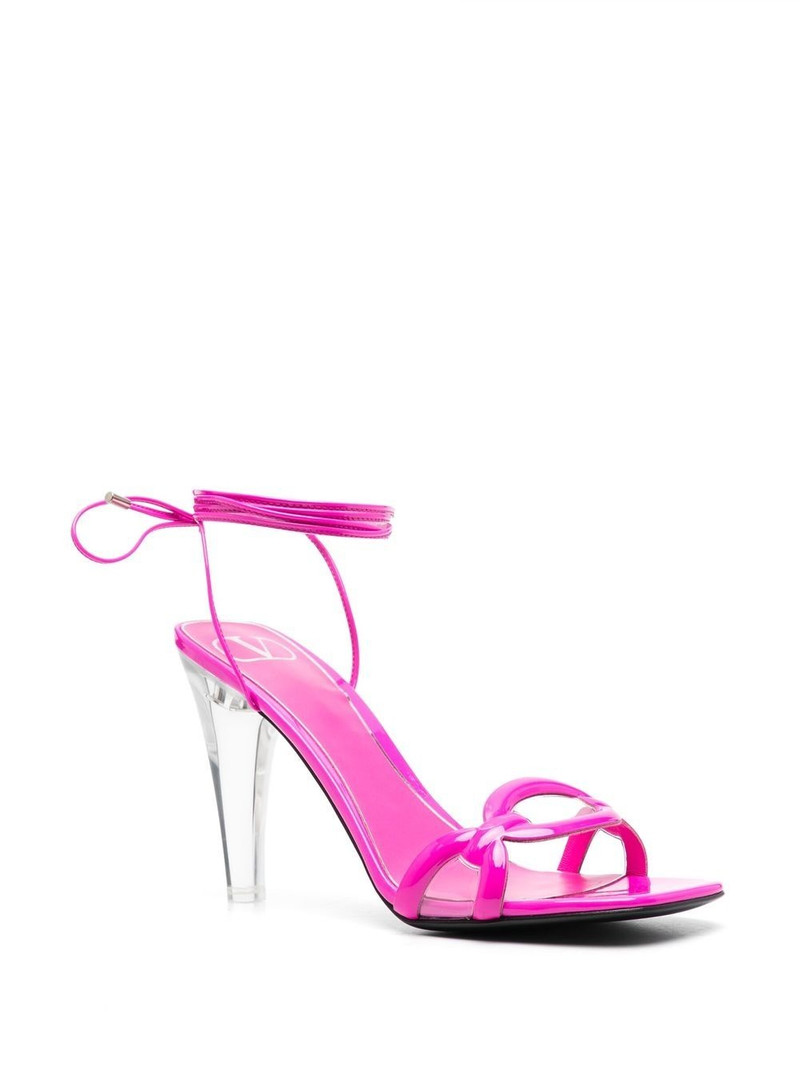 Valentino ankle strap leather sandals outlook
