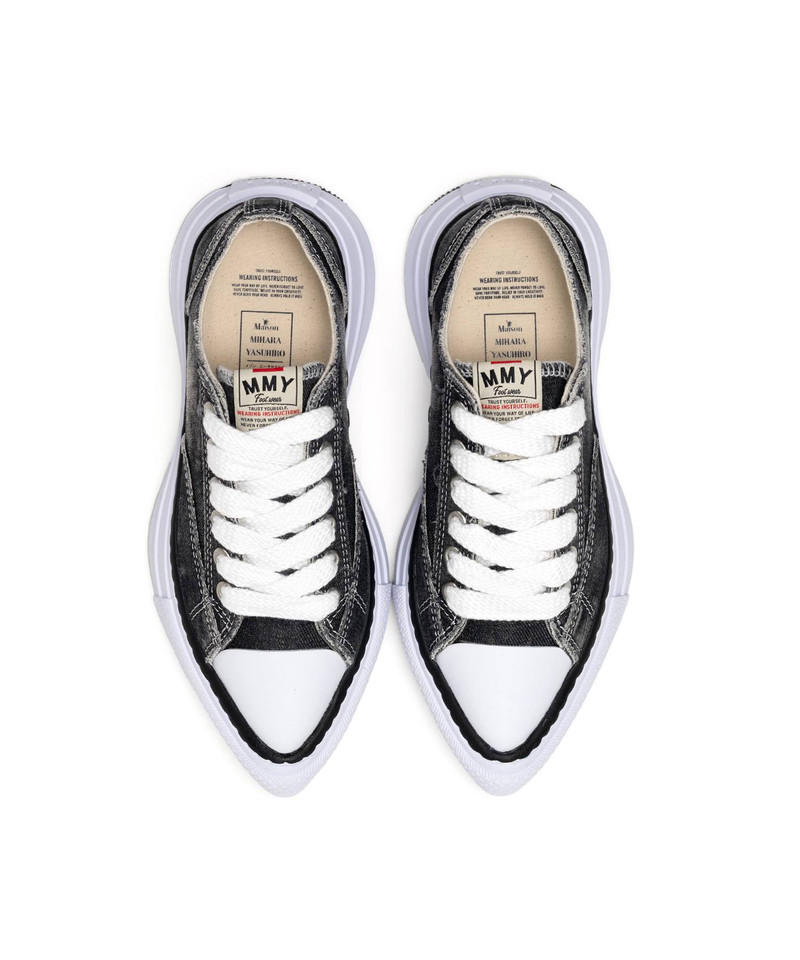 Maison MIHARAYASUHIRO "YUCCA" OG Sole Bleach-Wash Denim Canvas Low-top Sneaker outlook