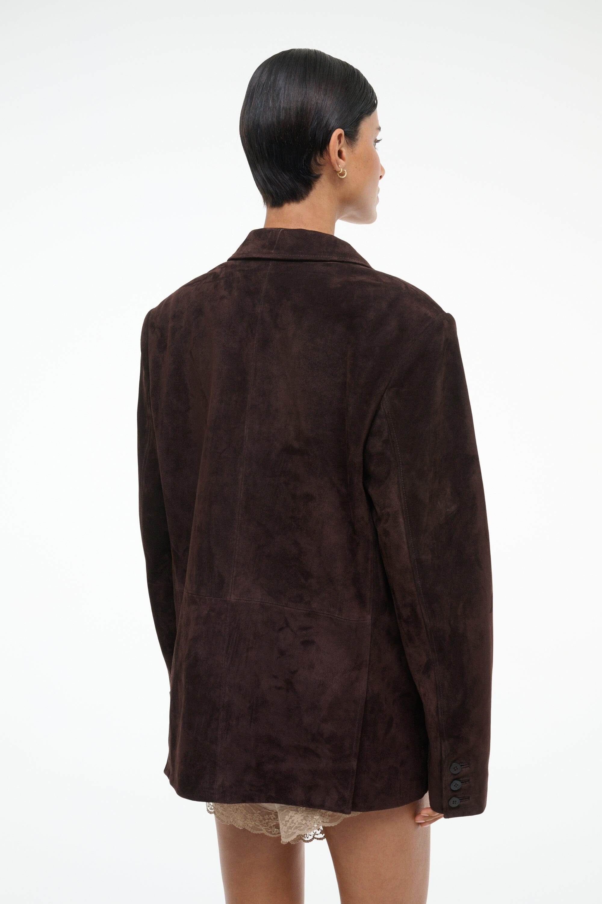 STAUD NATALIE SUEDE JACKET ESPRESSO - 5
