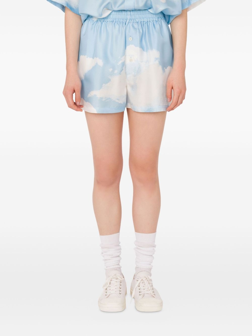cloud-print shorts - 3