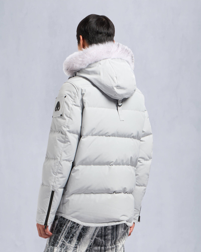 ONYX ROUND ISLAND SHEARLING TRIM JACKET 4