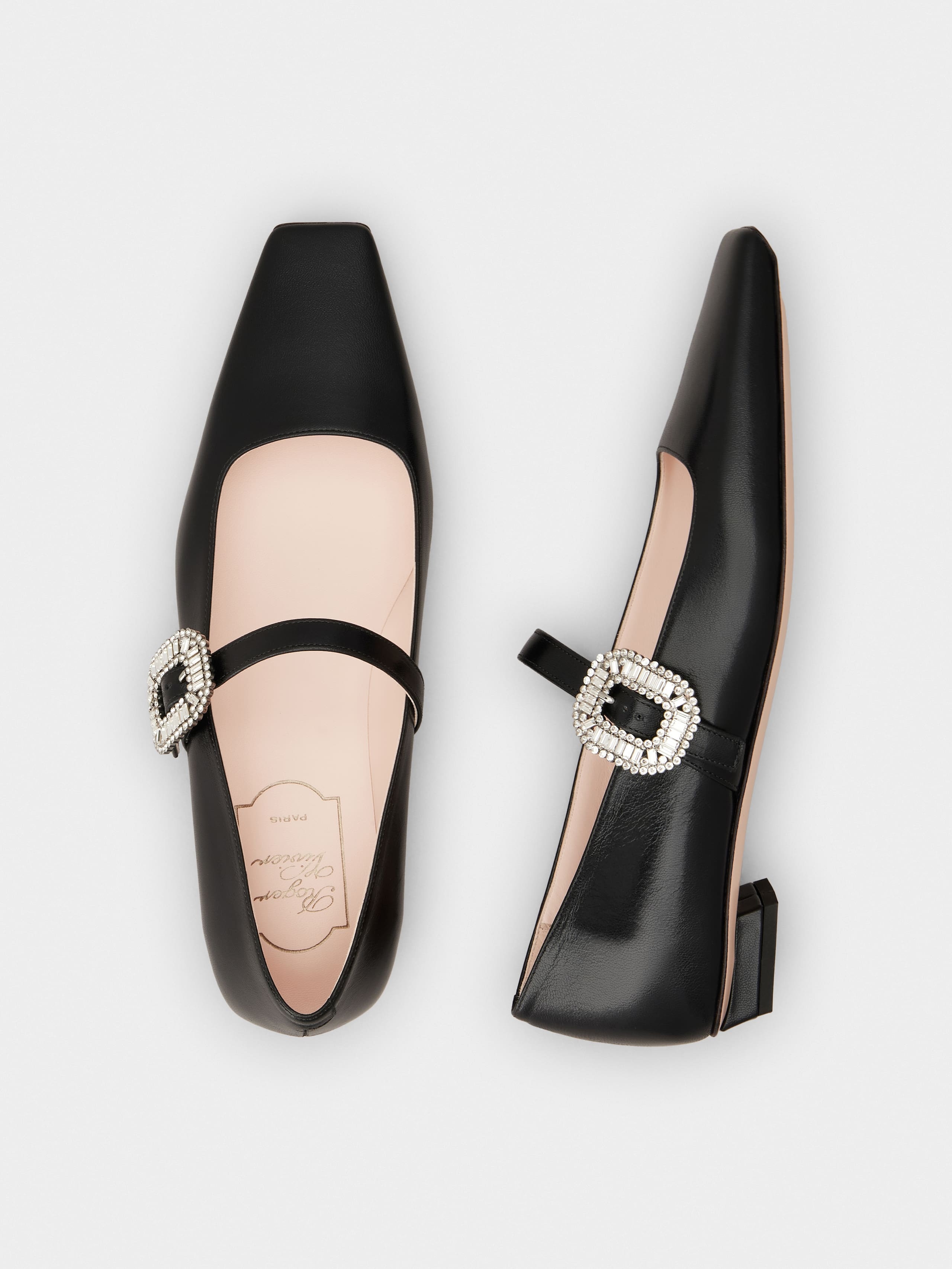 Belle Vivier Mary Janes in leather - 4