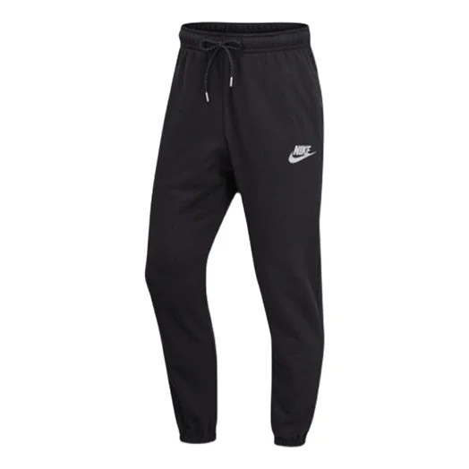 Men's Nike Fleece Knit Soft Lacing Sports Pants/Trousers/Joggers Black DM1243-010 - 1
