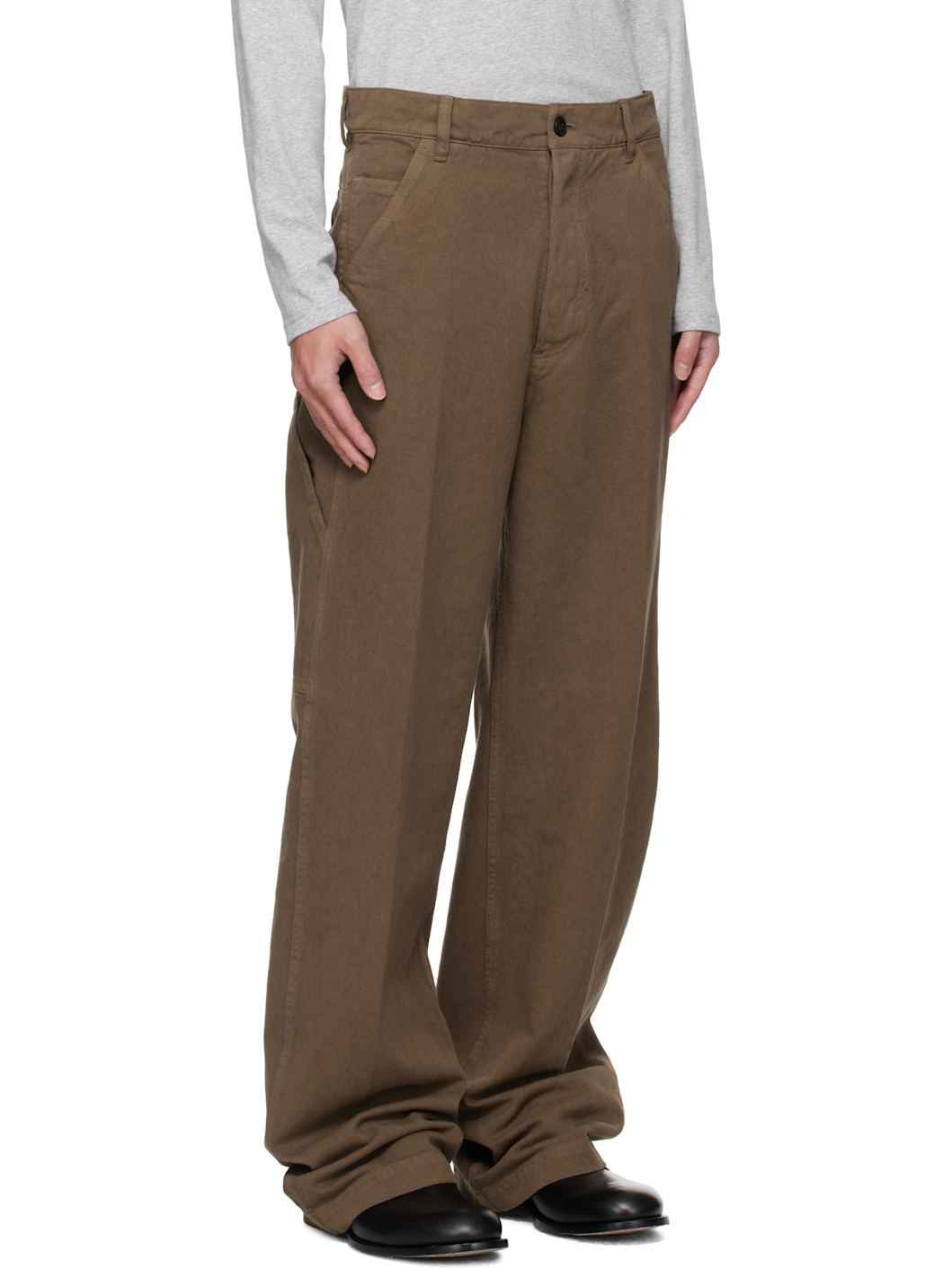 Brown Twill Trousers - 2