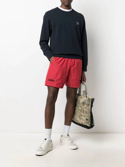 Stone Island Shadow Project embroidered track shorts outlook