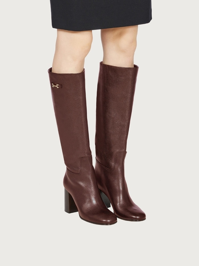 FERRAGAMO DOUBLE GANCINI BOOT outlook