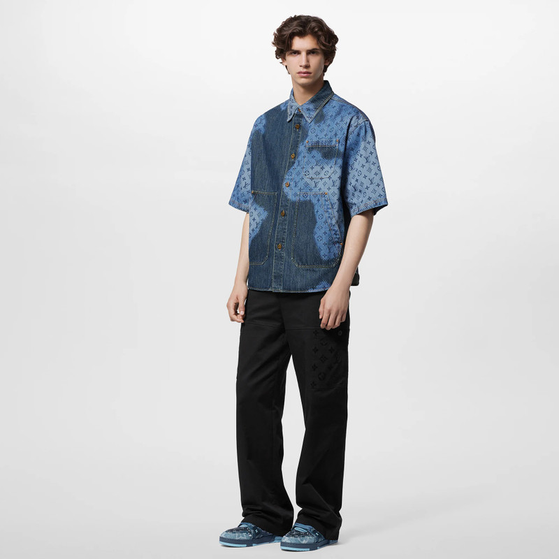 Louis Vuitton Short-Sleeved Denim Overshirt outlook