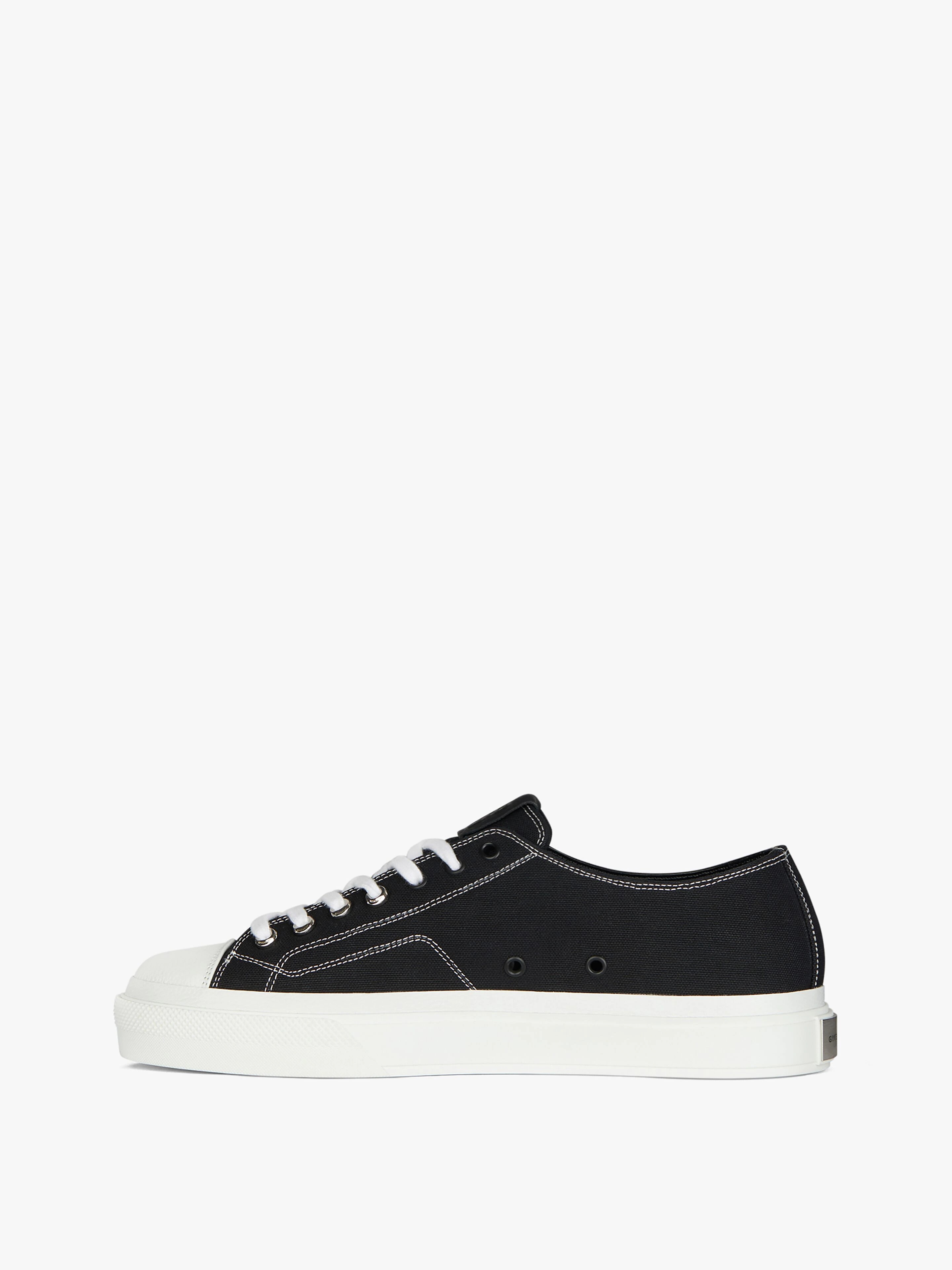 SNEAKERS CITY IN CANVAS AND GRAINED LEATHER - 3