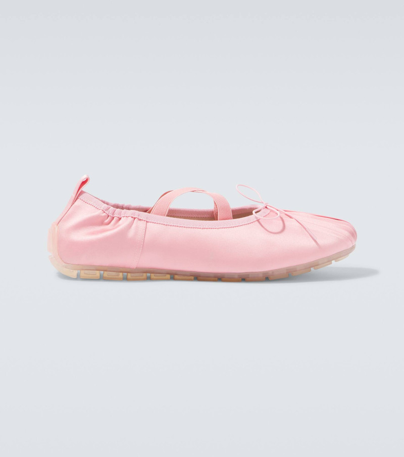 Ballerina Grip pleated ballet flats - 1