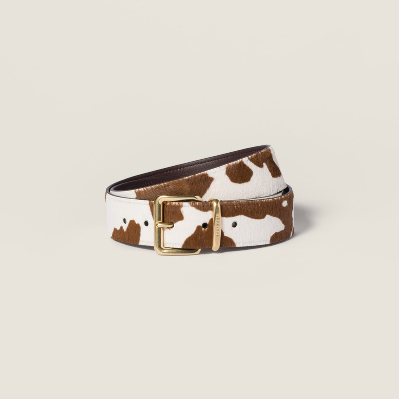 Calf hair belt 1