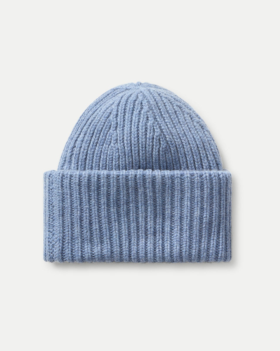 CASHMERE FOLDOVER BEANIE - 1
