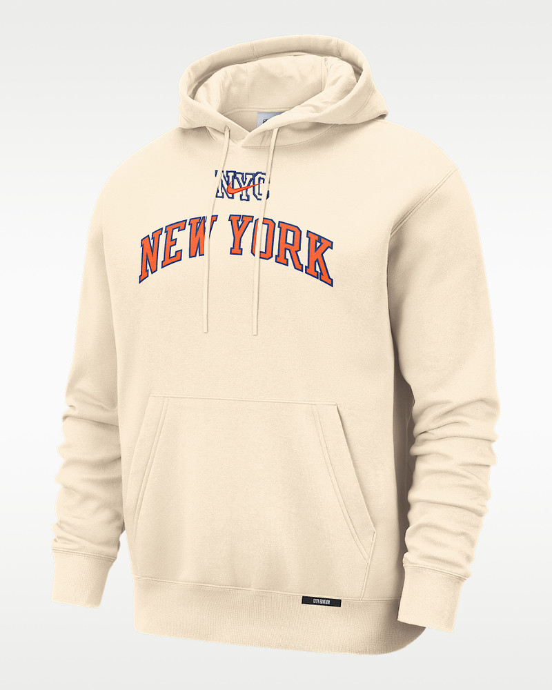 New York Knicks City Edition Men's Nike Basketball Club Pull-Over Hoodie 1