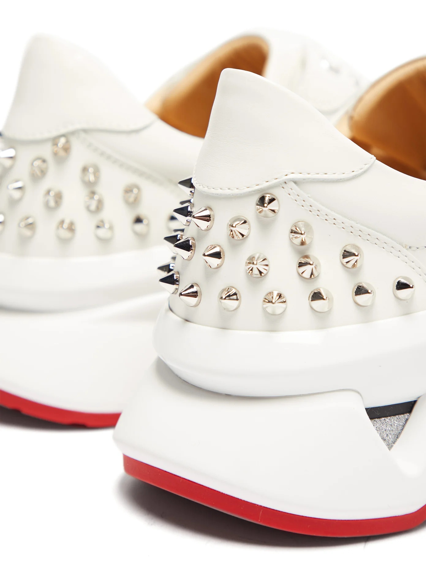 VRS 2018 studded leather trainers - 6