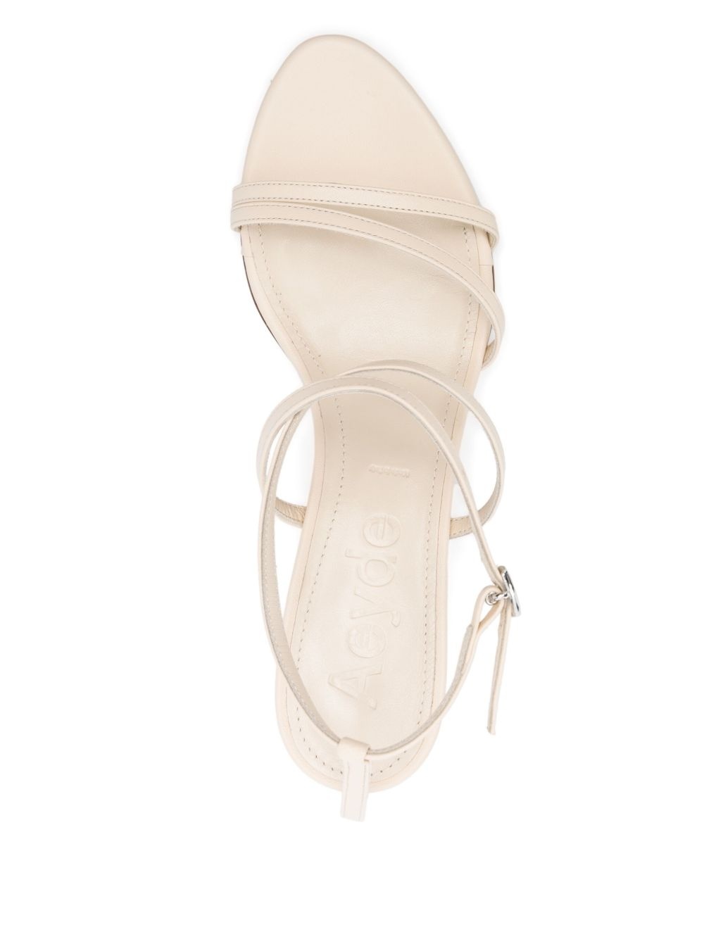 50mm leather sandals - 4