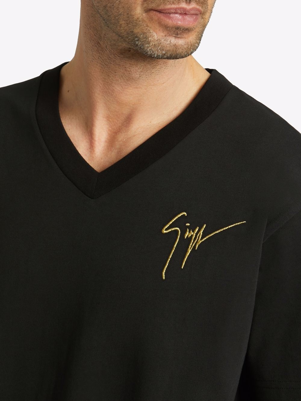 embroidered logo T-shirt - 4