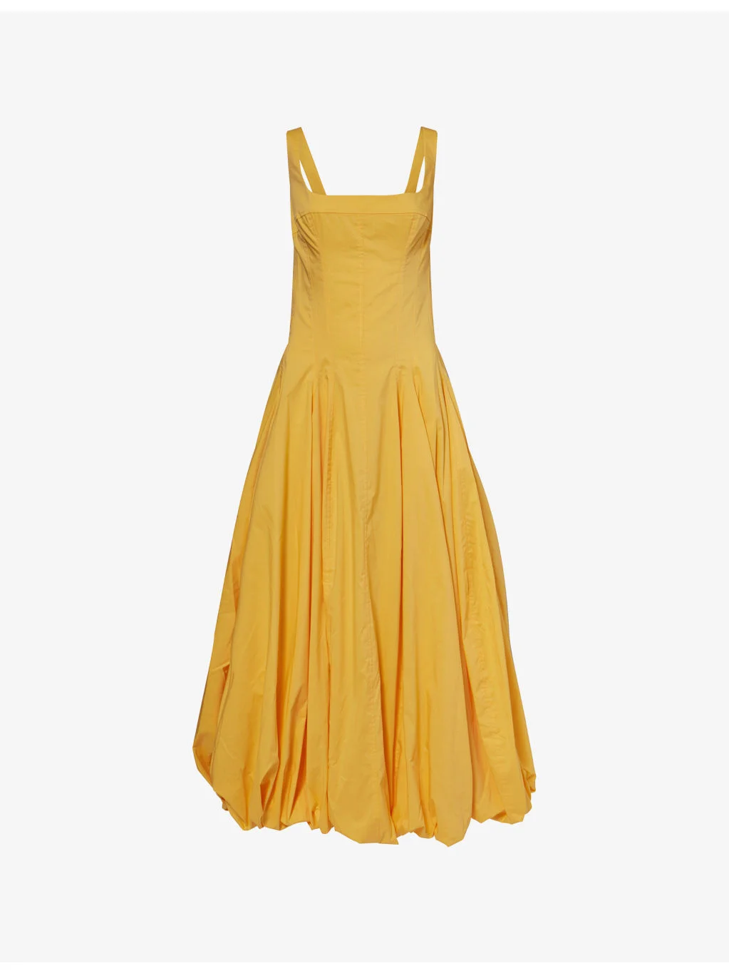 Hally Bubble-Hem Cotton Midi Dress - 1