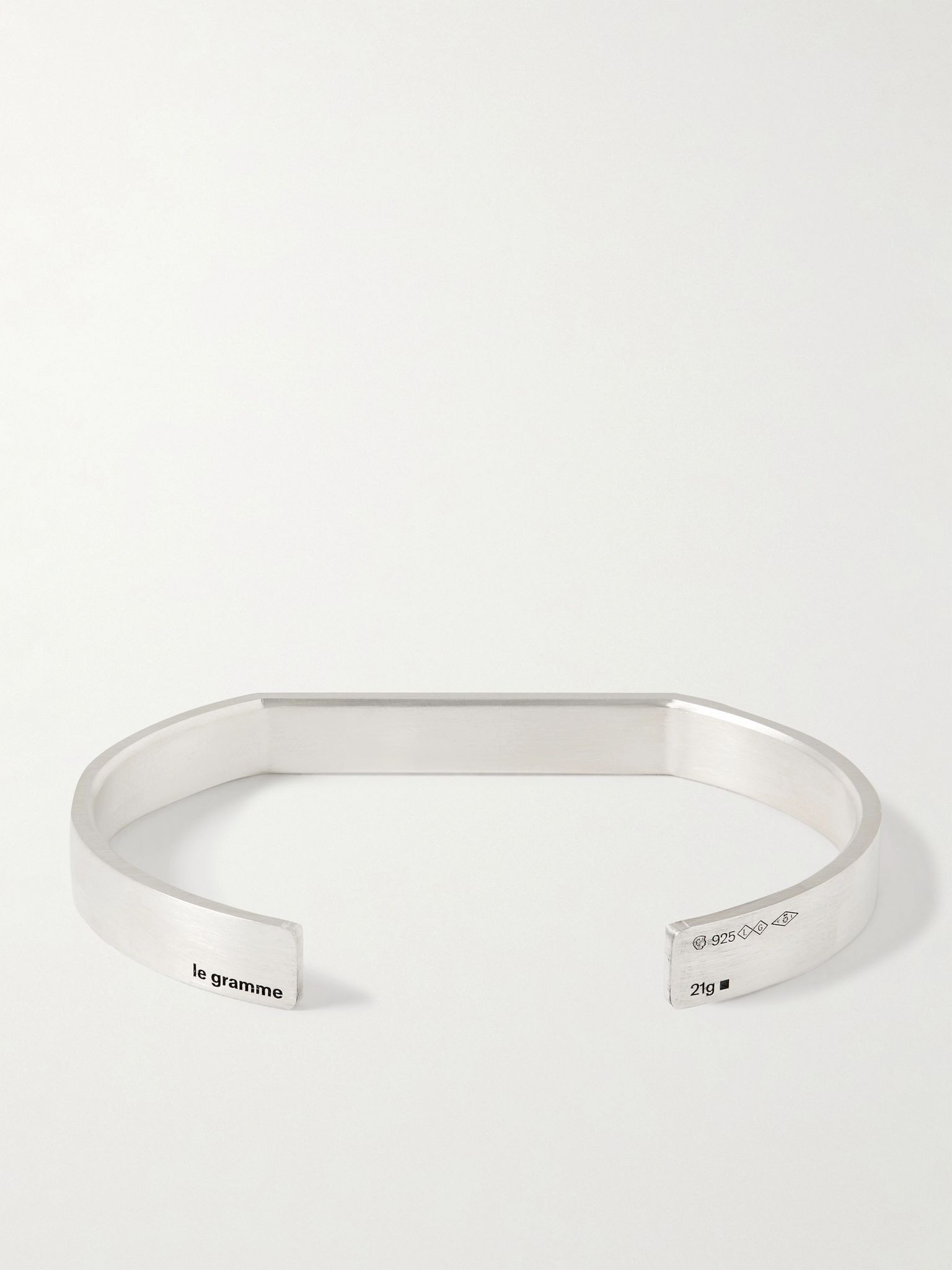 Ribbon 21g Recycled Brushed Sterling Silver Cuff Silver - 3