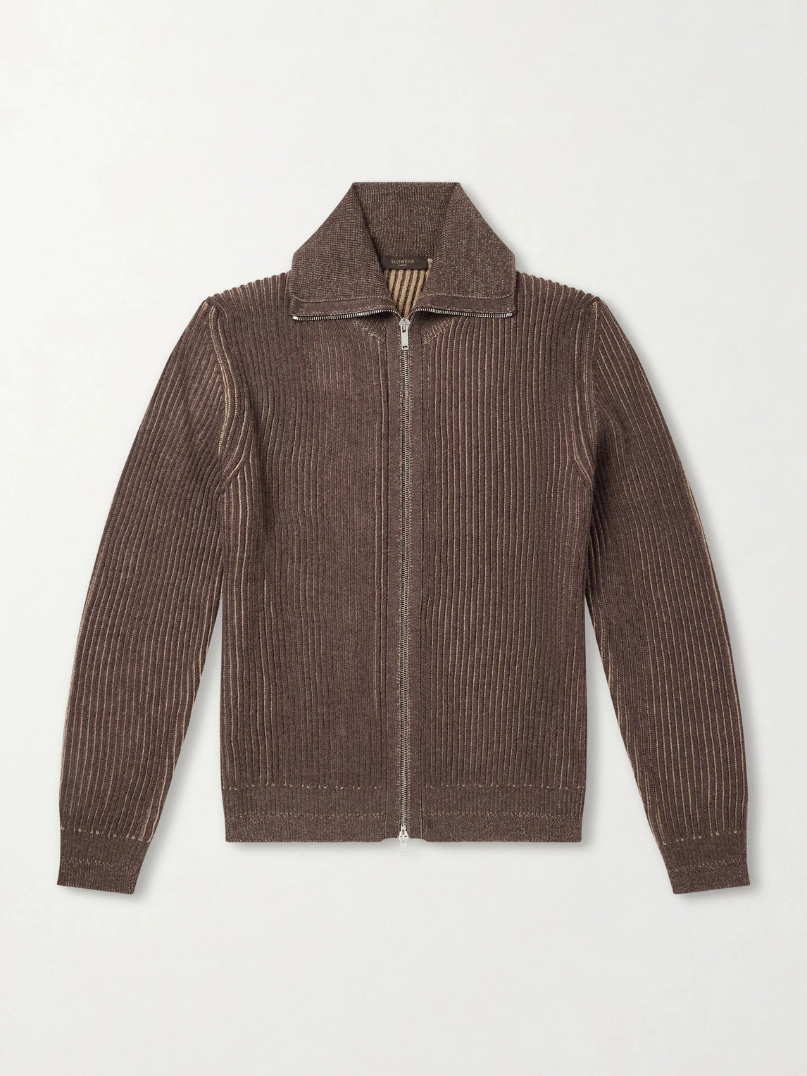Turtleneck Ribbed Virgin Wool Sweater - 1