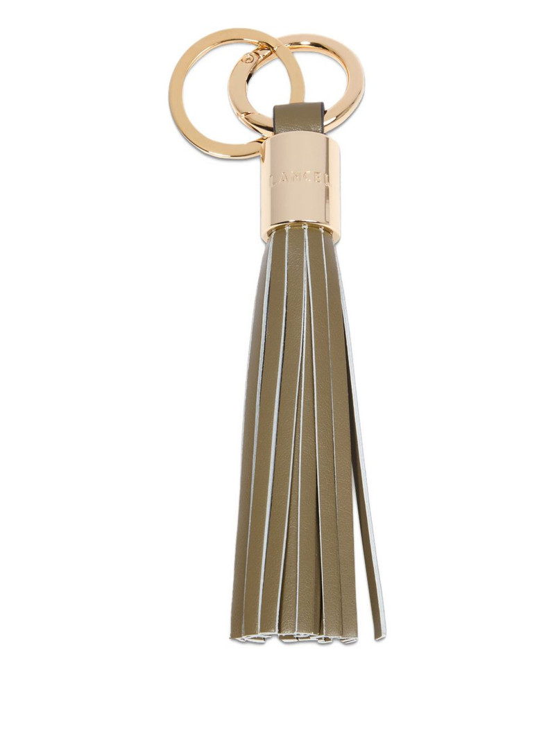 LANCEL tassel leather keyring outlook