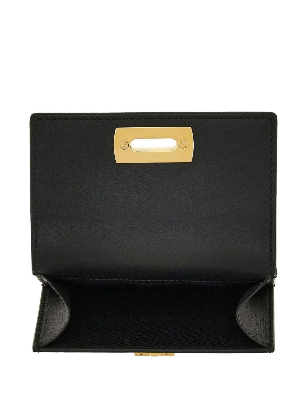 Gancini clasp leather wallet - 4