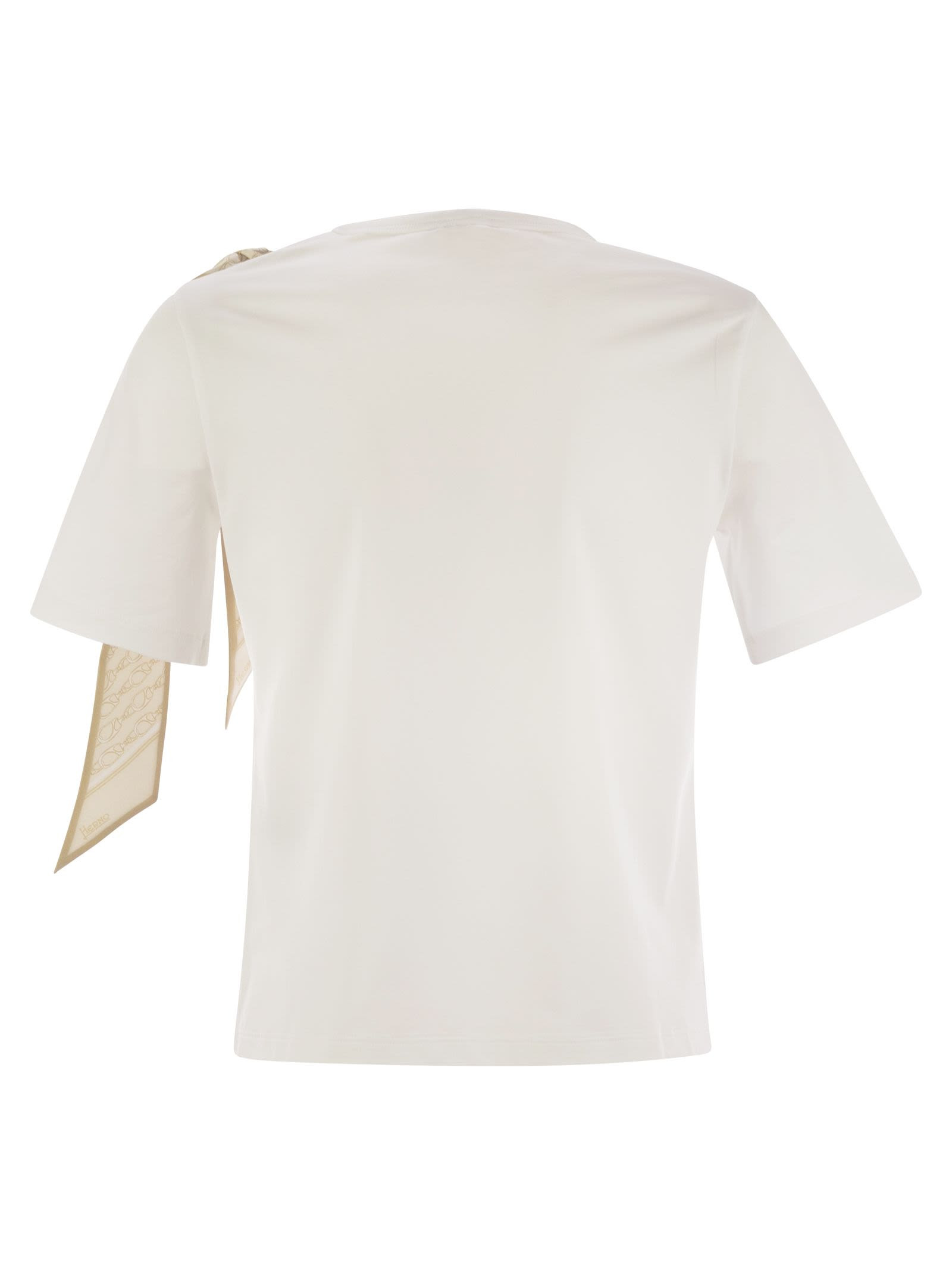 Herno Women T-Shirt With Shoulder Scarf - 2