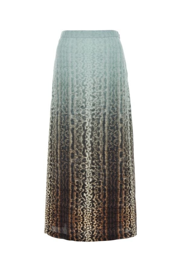 スカート FENDI SILK LONG SKIRT FENDI - Ff Silk Skirt Fendi