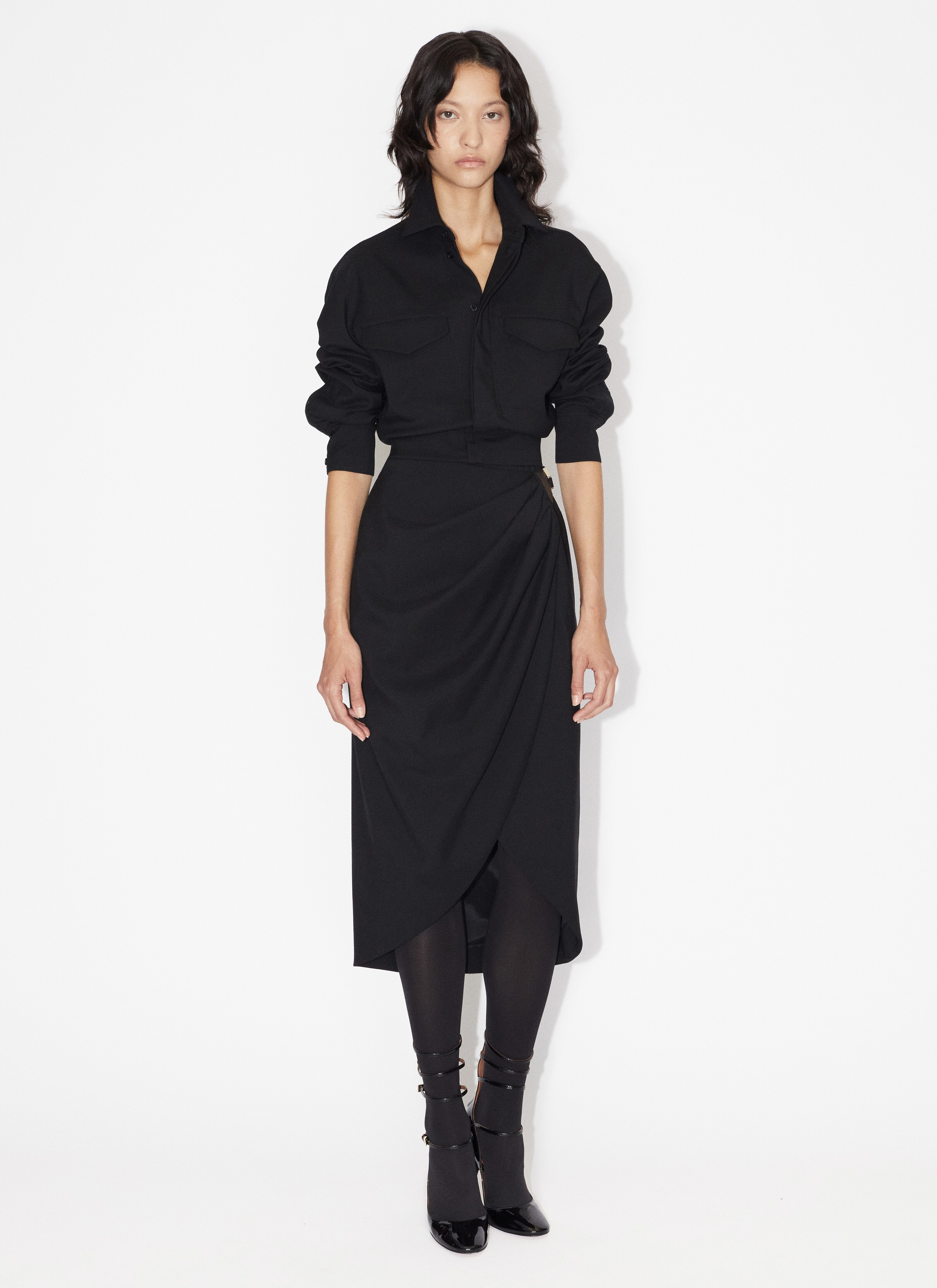 MIDI WRAP SKIRT - 2