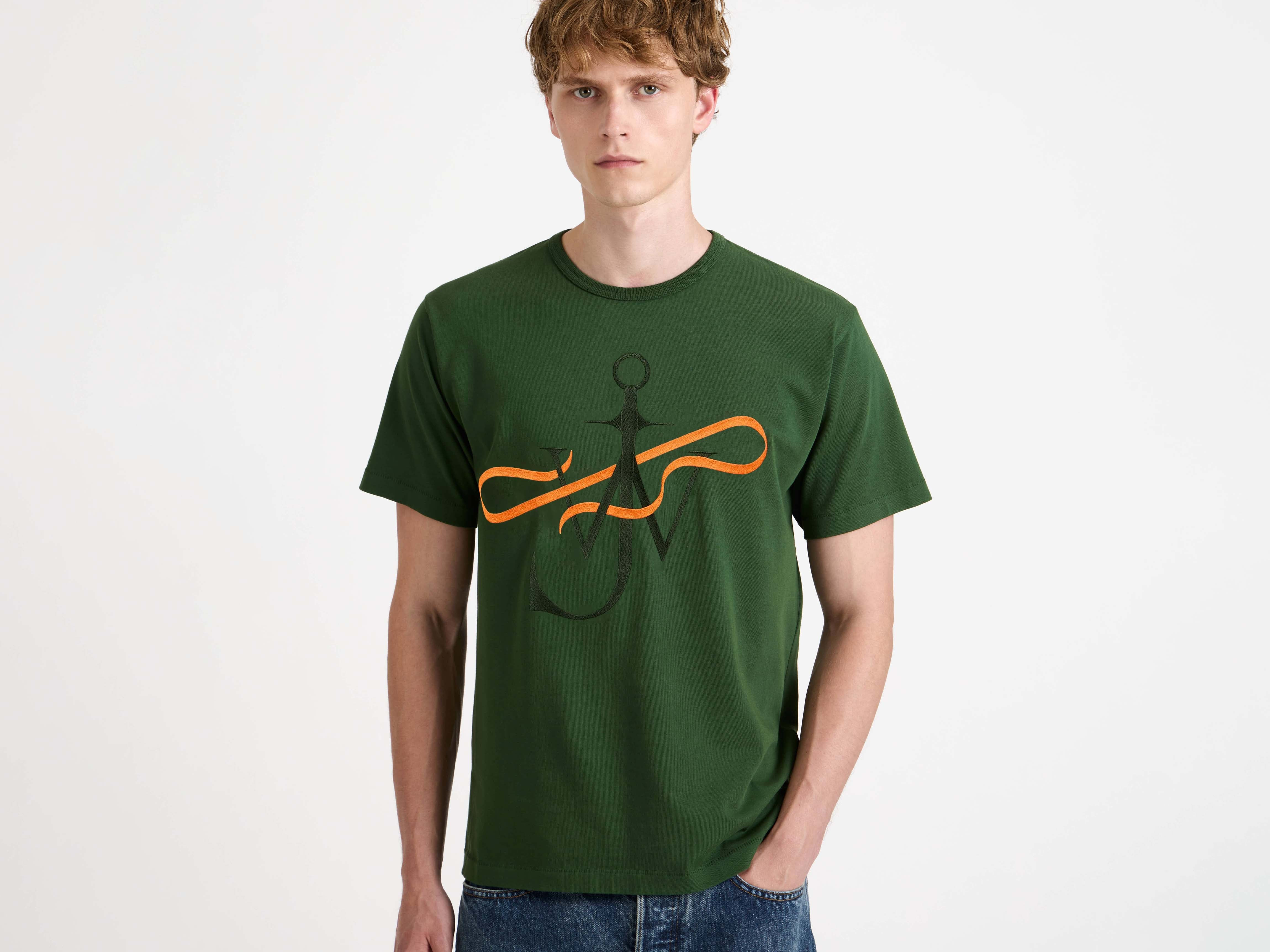 RIBBON ANCHOR T-SHIRT IN GREEN - 5