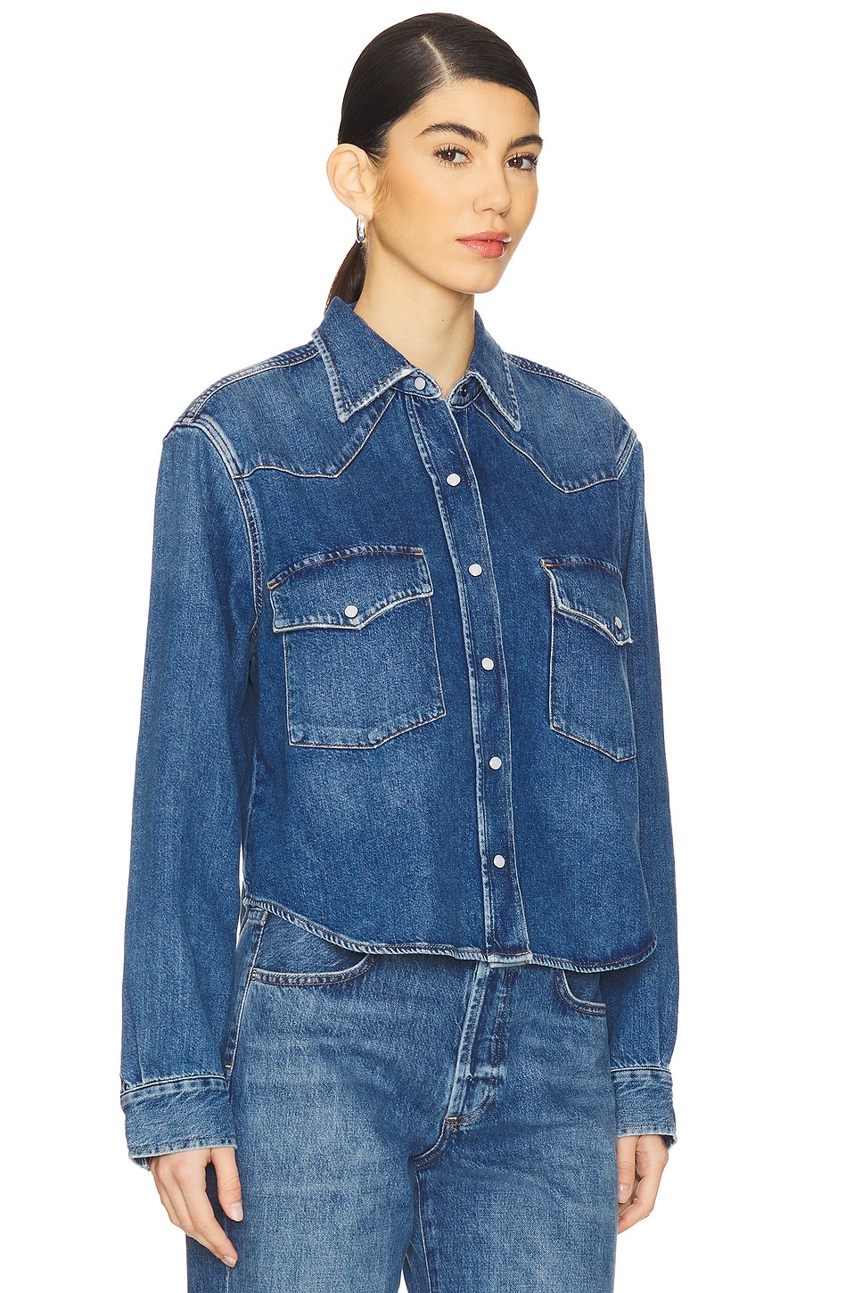 Cropped Western Shirt - 2
