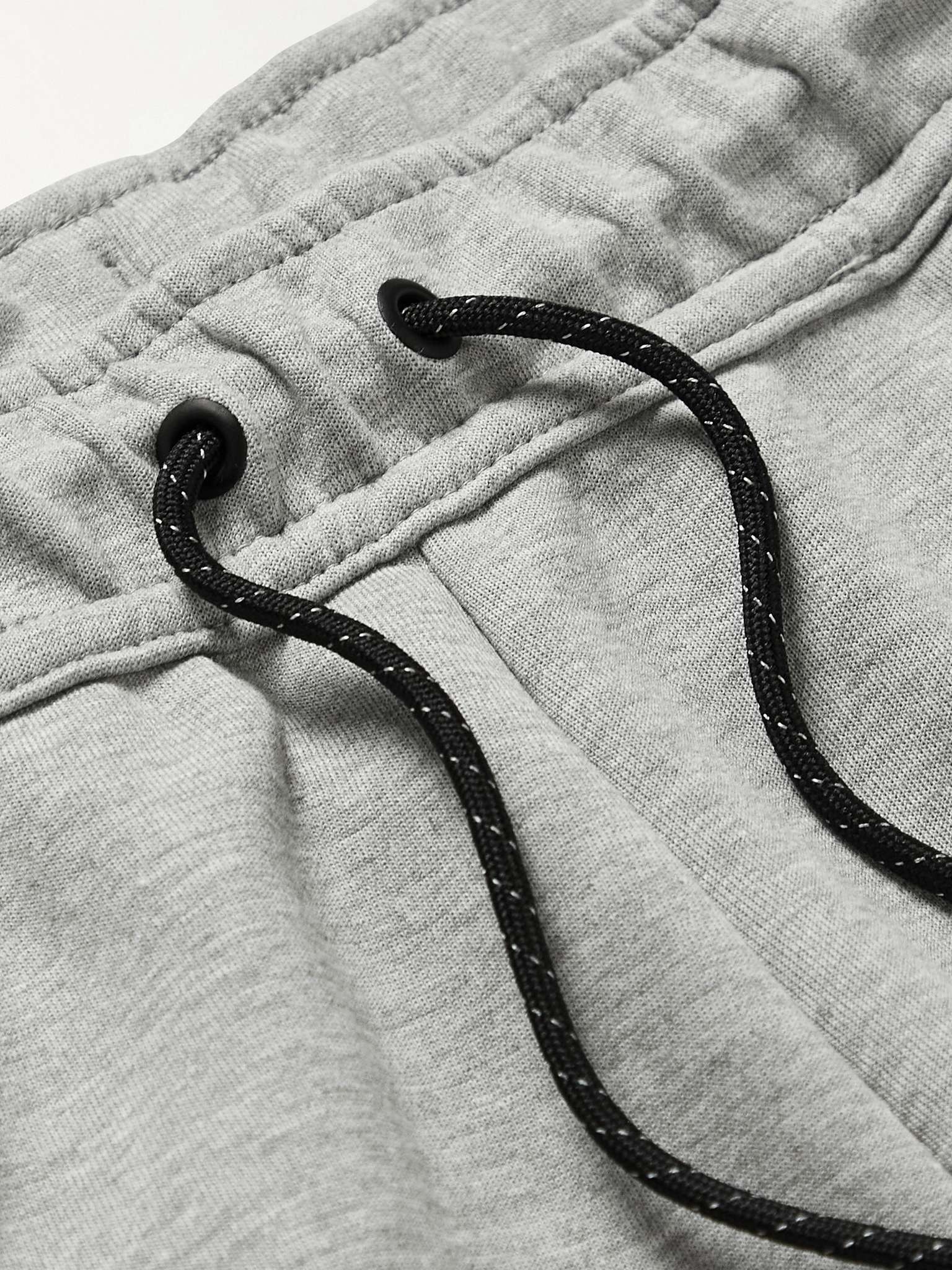 Straight-Leg Cotton-Blend Tech-Fleece Drawstring Shorts - 5