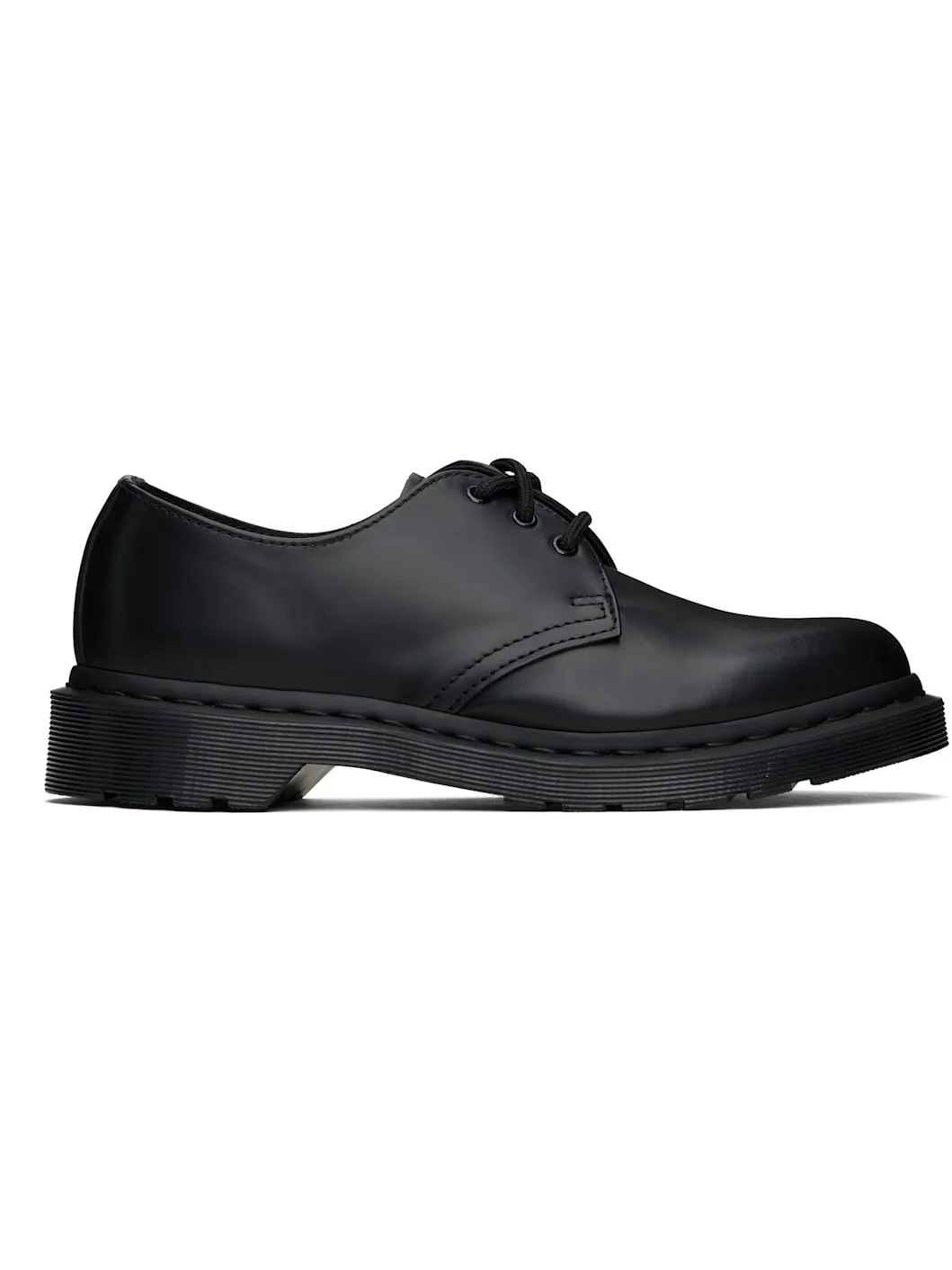 Black 1461 Mono Smooth Leather Oxford Derbys - 1
