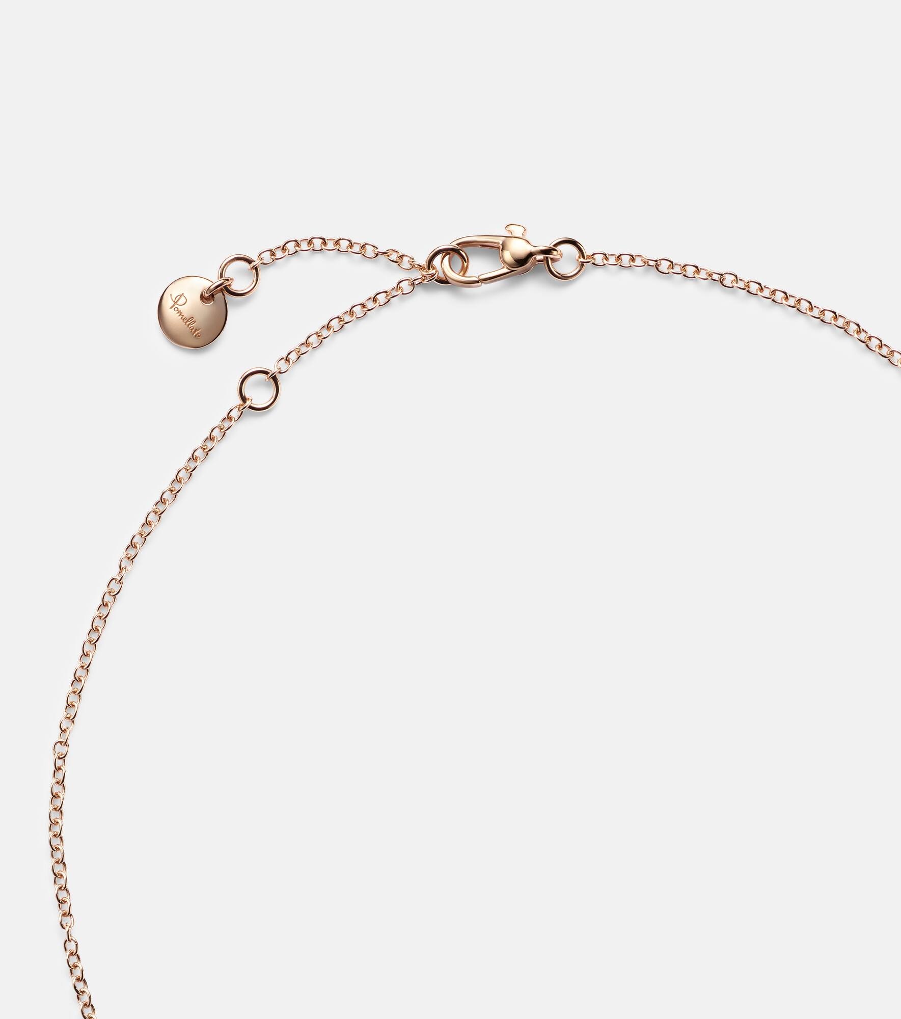 Pom Pom Dot 18kt rose gold pendant necklace with turquoise and diamonds - 6