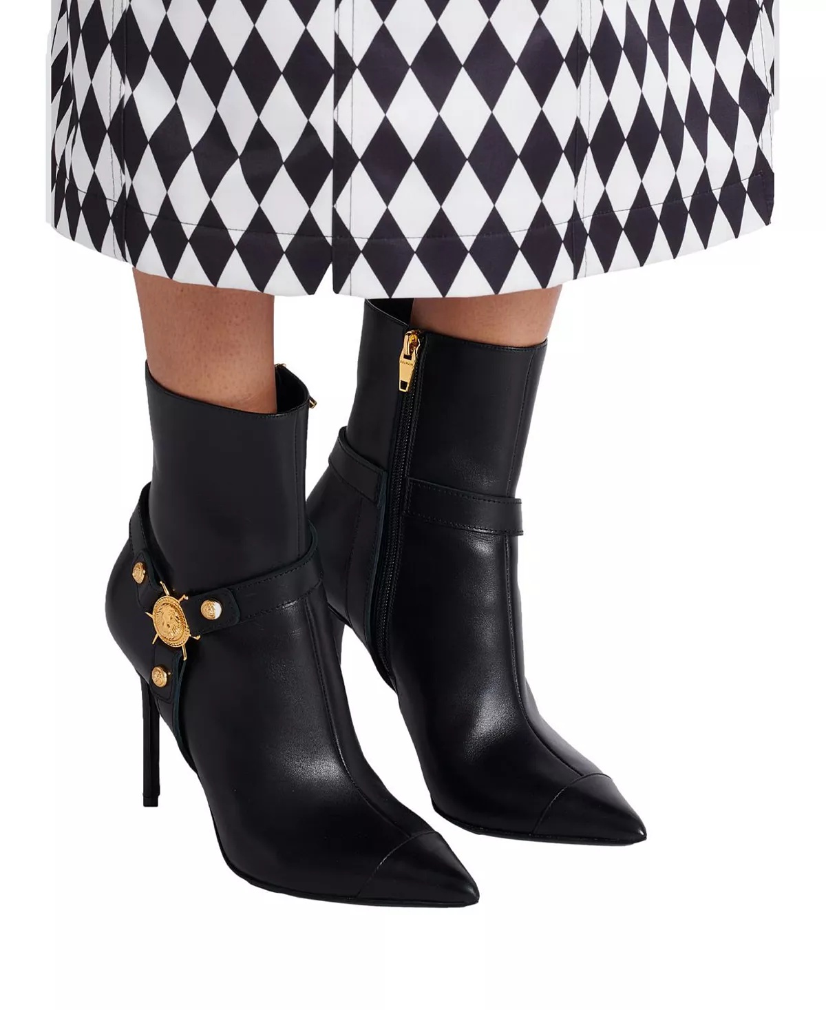 Women's Heeled Calfskin Eva Ankle Boots - 5