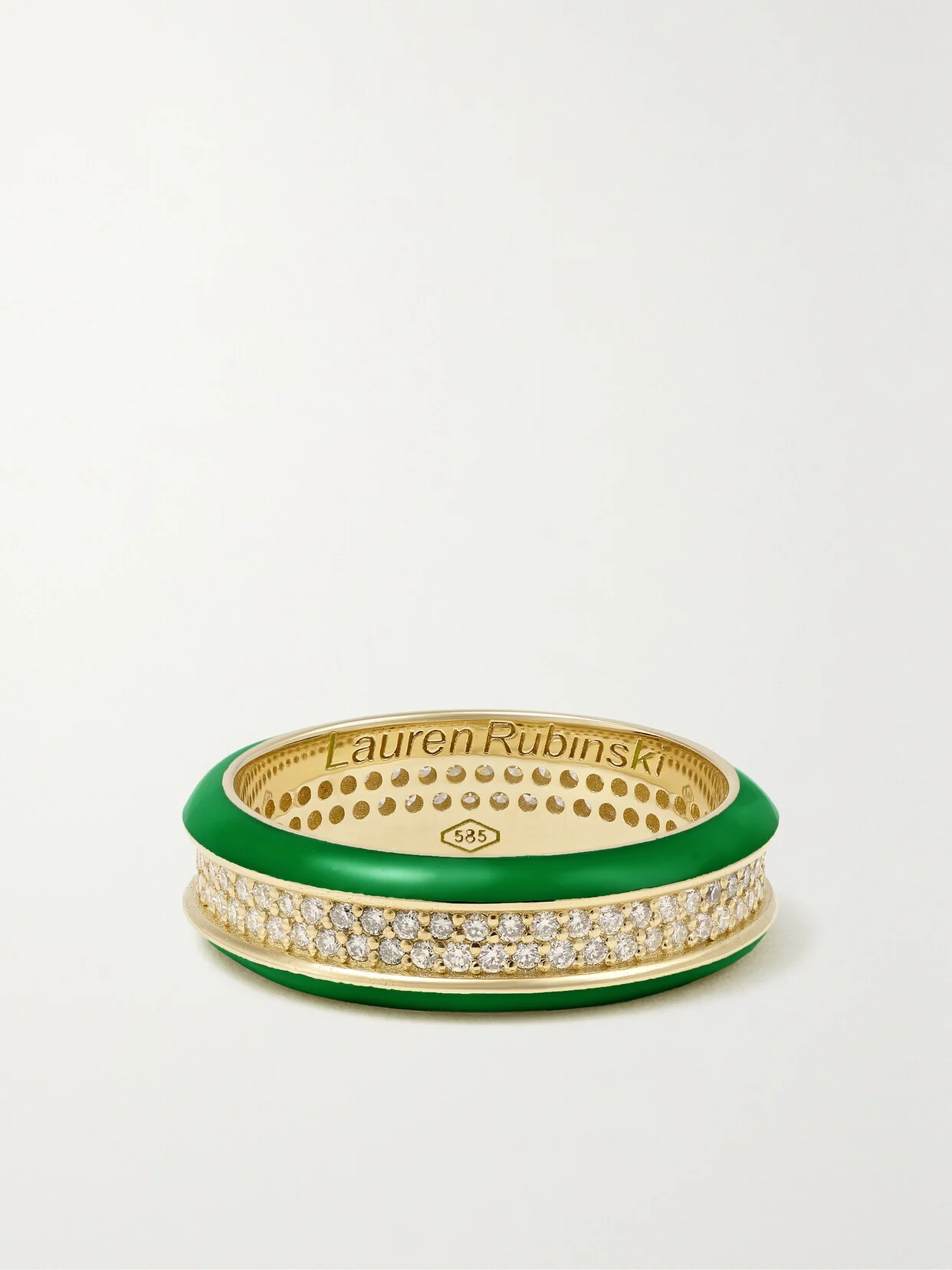 14-karat Gold, Enamel And Diamond Ring - 1