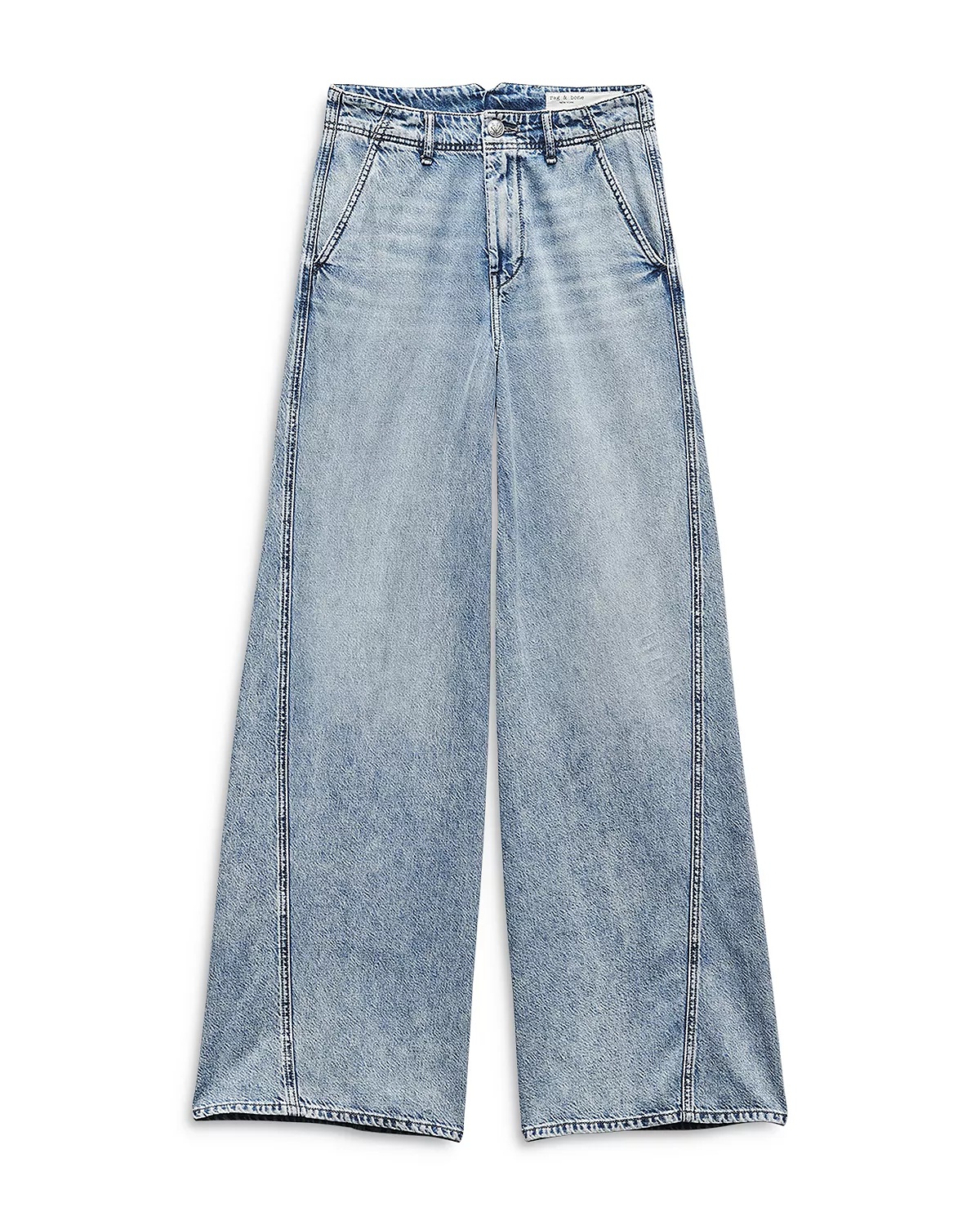 Featherweight High Rise Wide Leg Jeans in Annie - 6