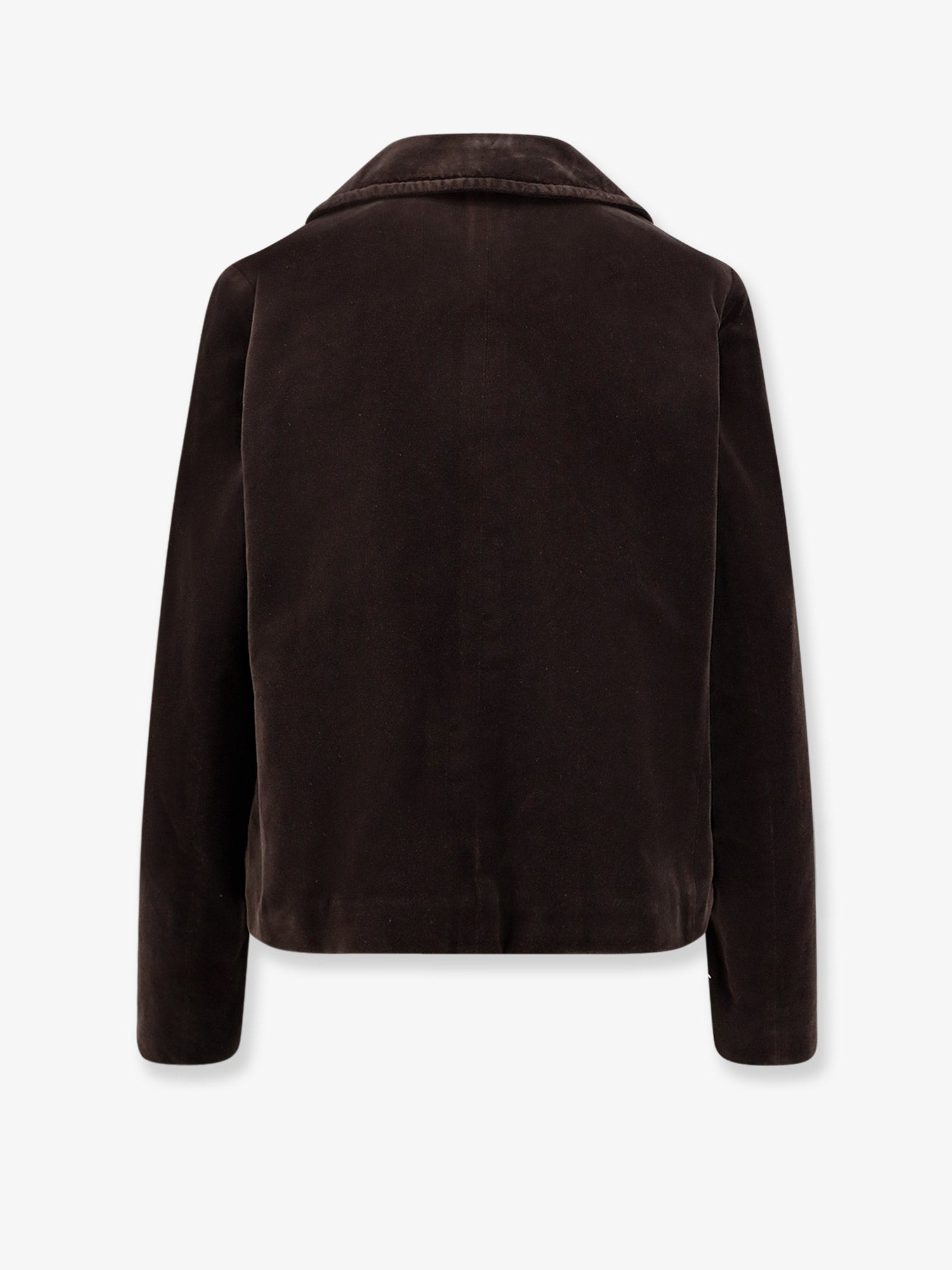 Aspesi Double-Breasted Velvet Blazer - 2