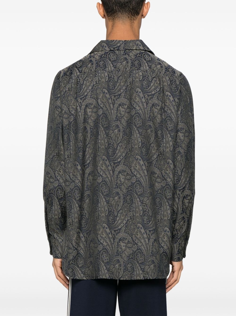 paisley-jacquard shirt - 4