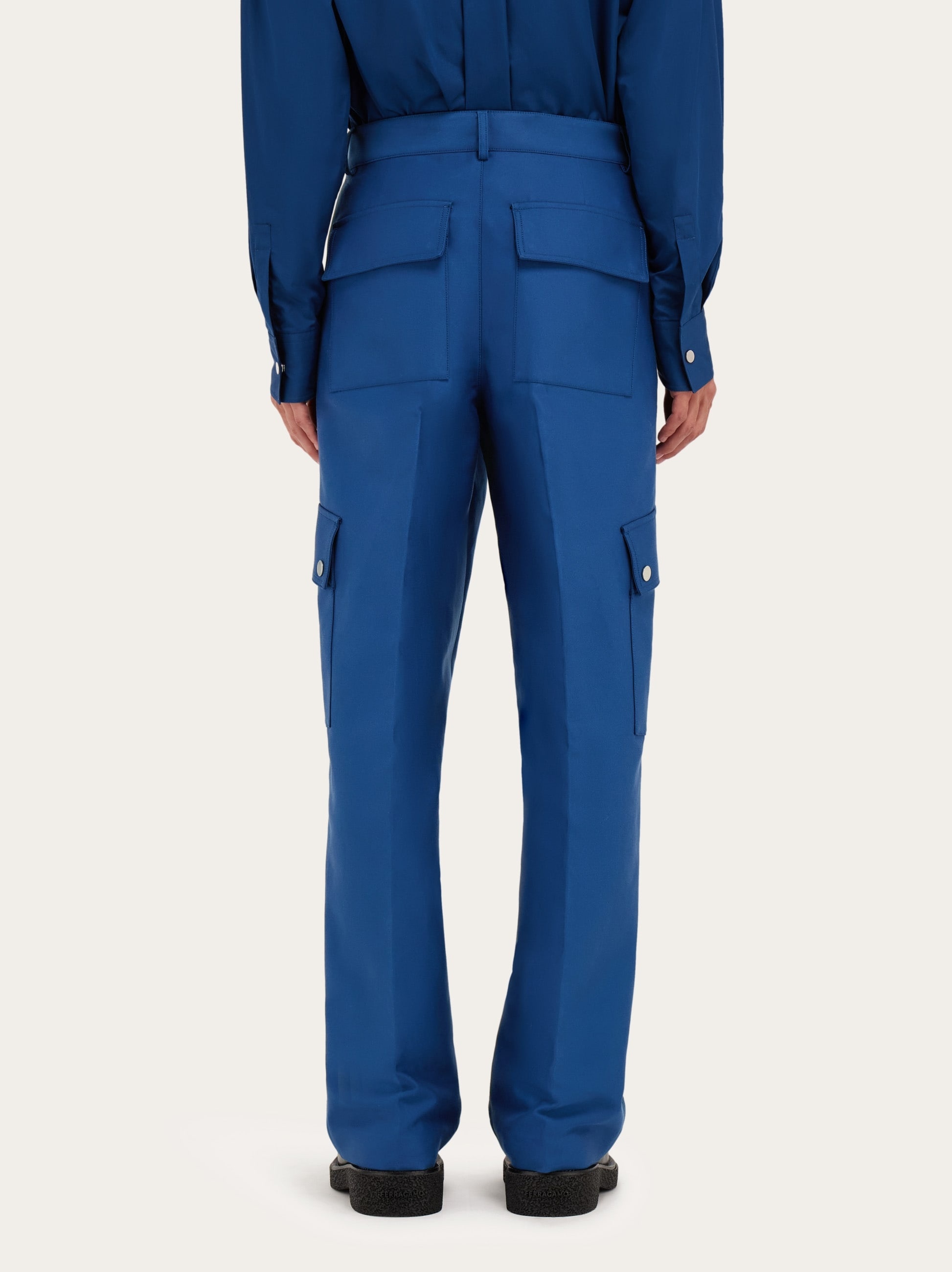 Viscose cargo pants - 4