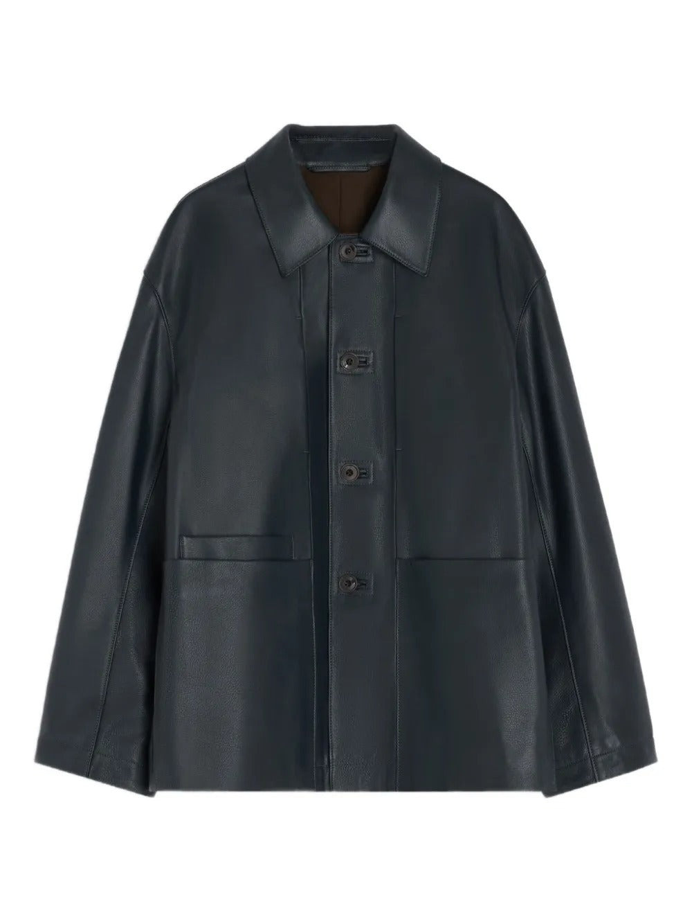 LEMAIRE - Men Leather Workwear Jacket - 5