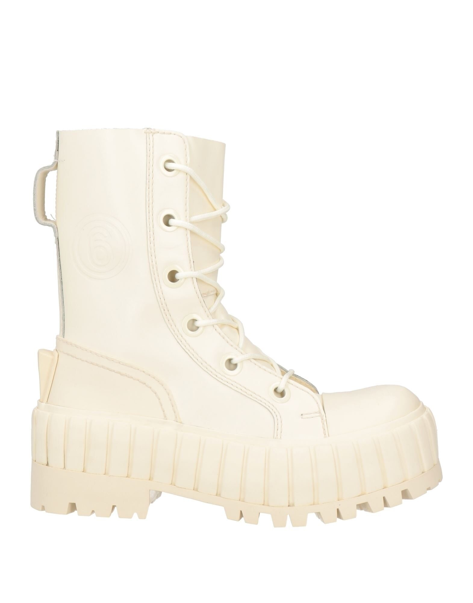 MM6 Maison Margiela Ivory Women's Ankle Boot | yoox | REVERSIBLE