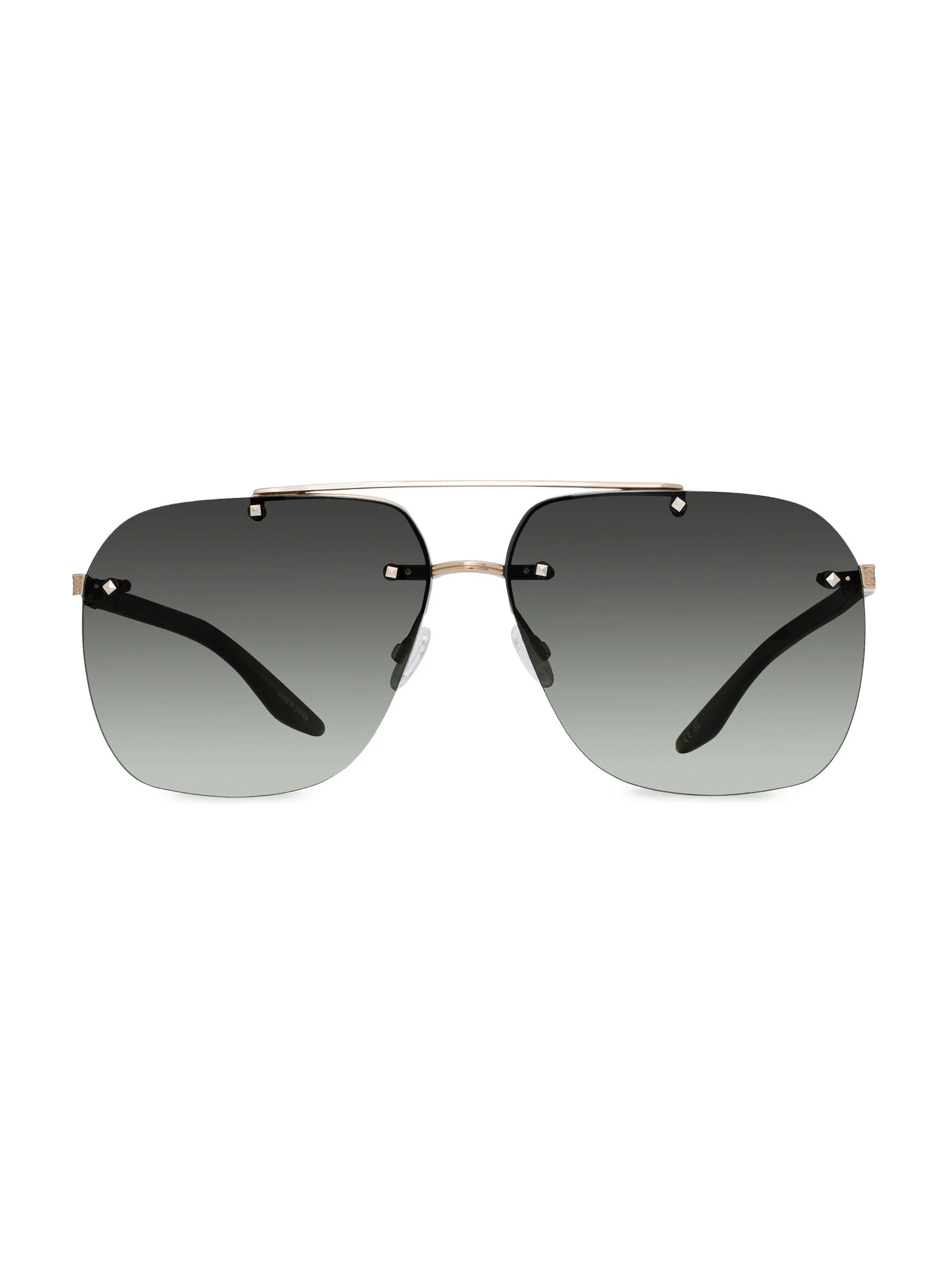Men's Daniel 64MM Navigator Sunglasses - Gold Laurel Gradient - 1