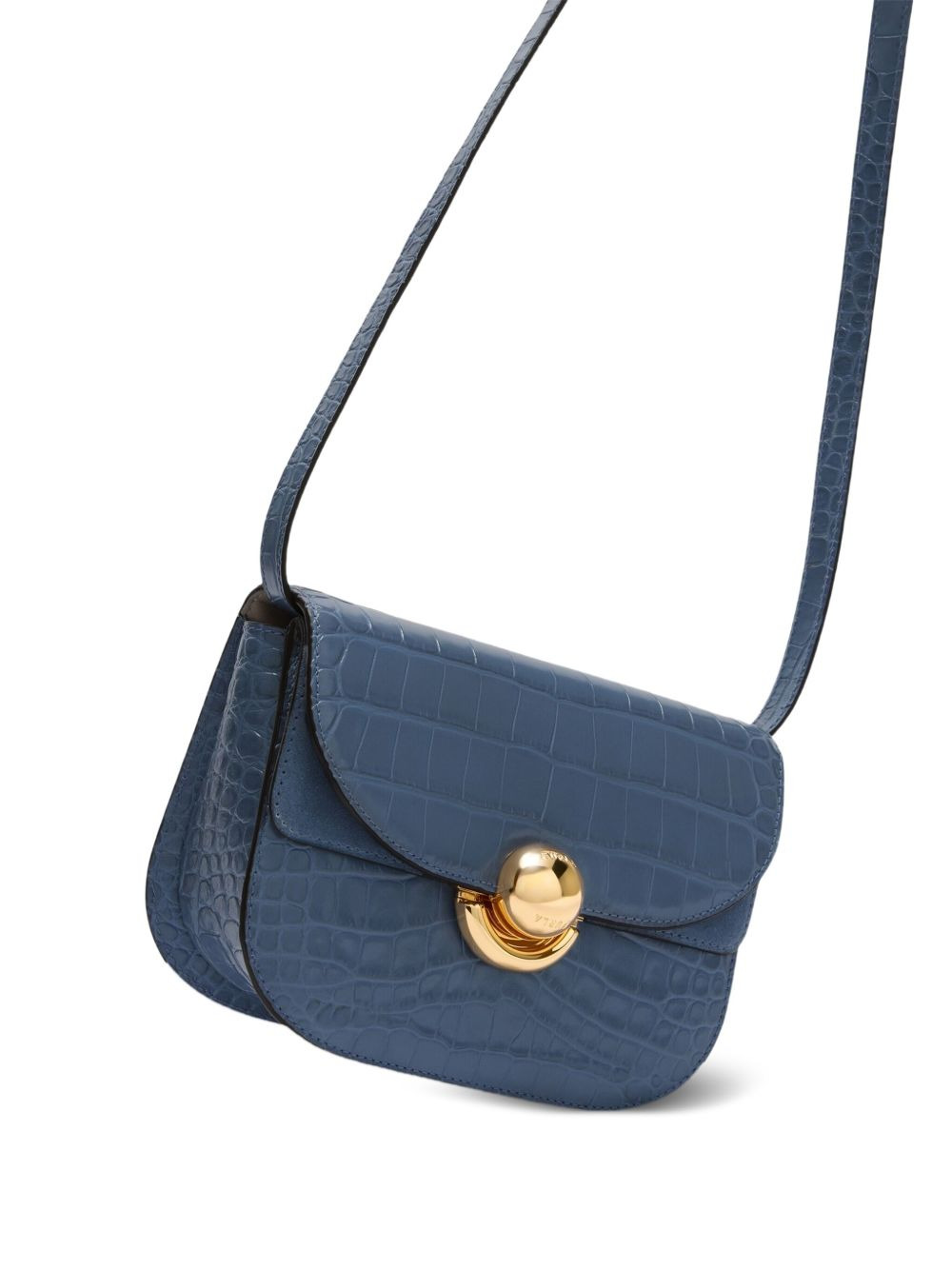 Sfera crocodile-embossed cross body bag - 3