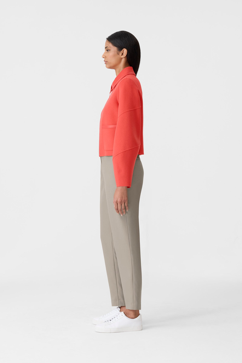 SOLANA-Z Double-Face Wool balloon sleeved short jacket 3