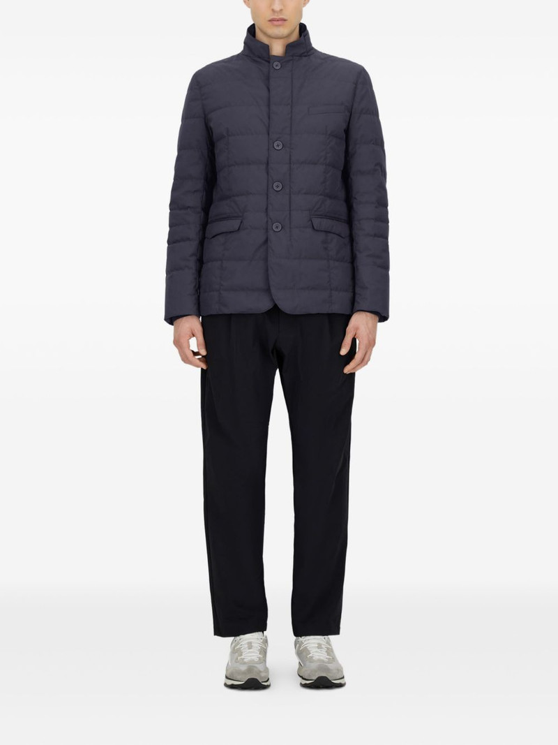 Herno quilted button-fastening jacket outlook
