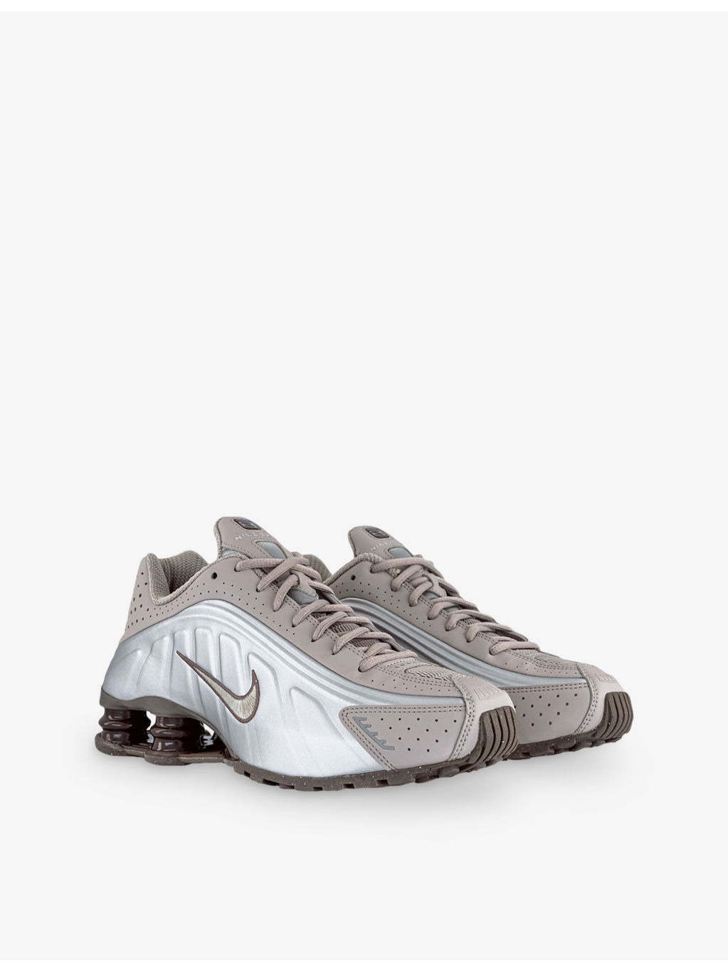 Shox R4 Leather Trainers - 3